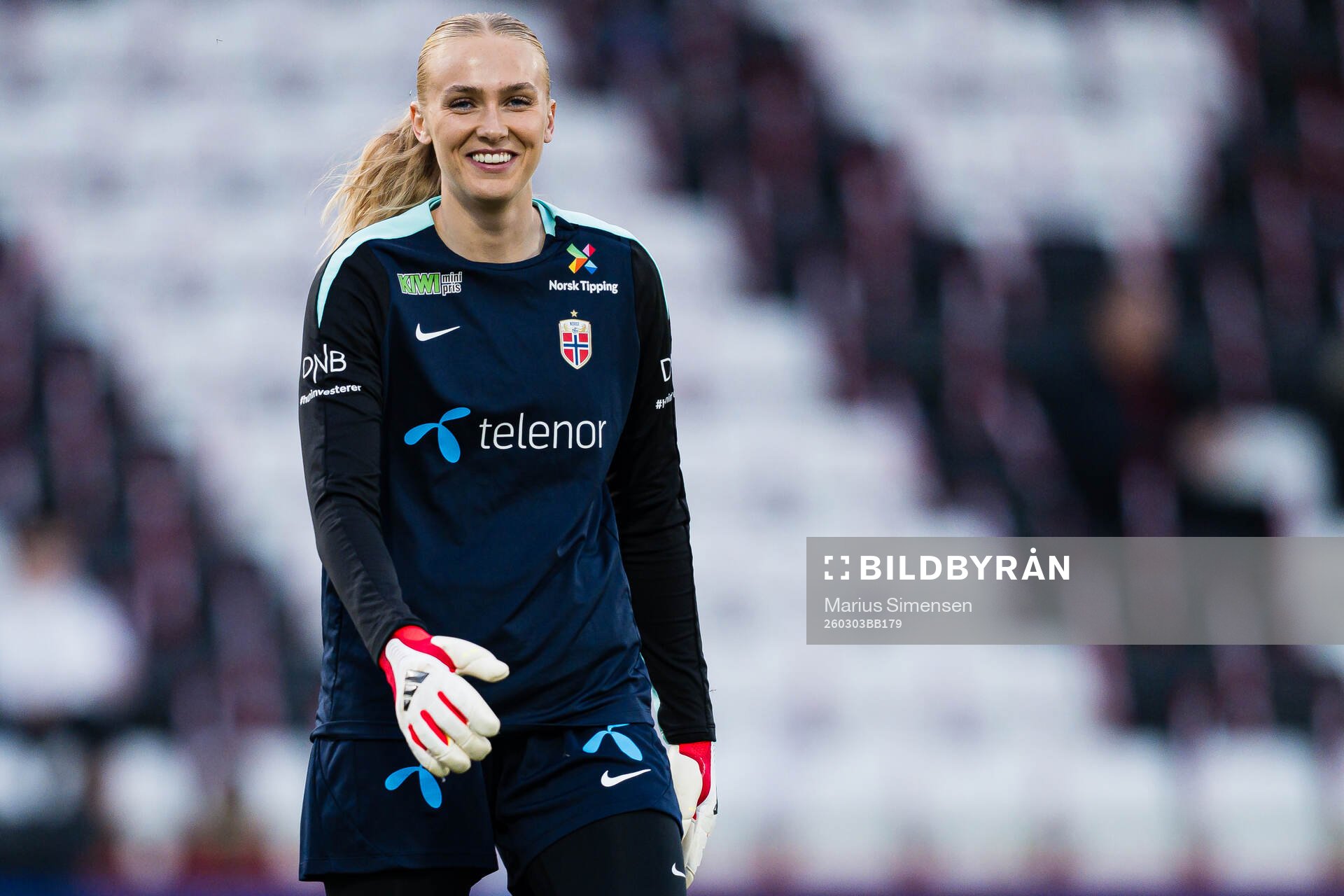 Goalkeeper Selma Panengstuen of Norway