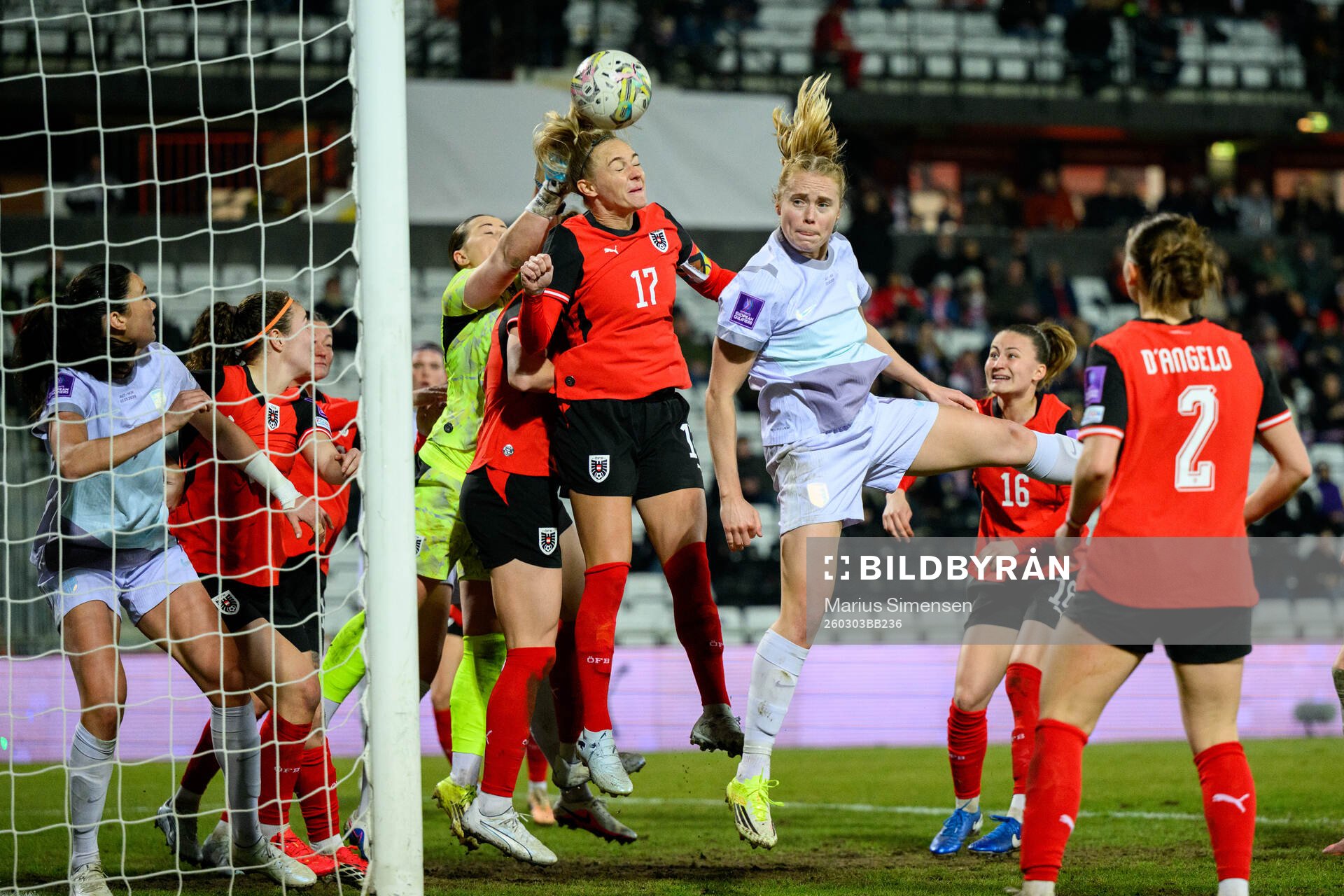 Sarah Puntigam of Austria and Julie Blakstad of Norway