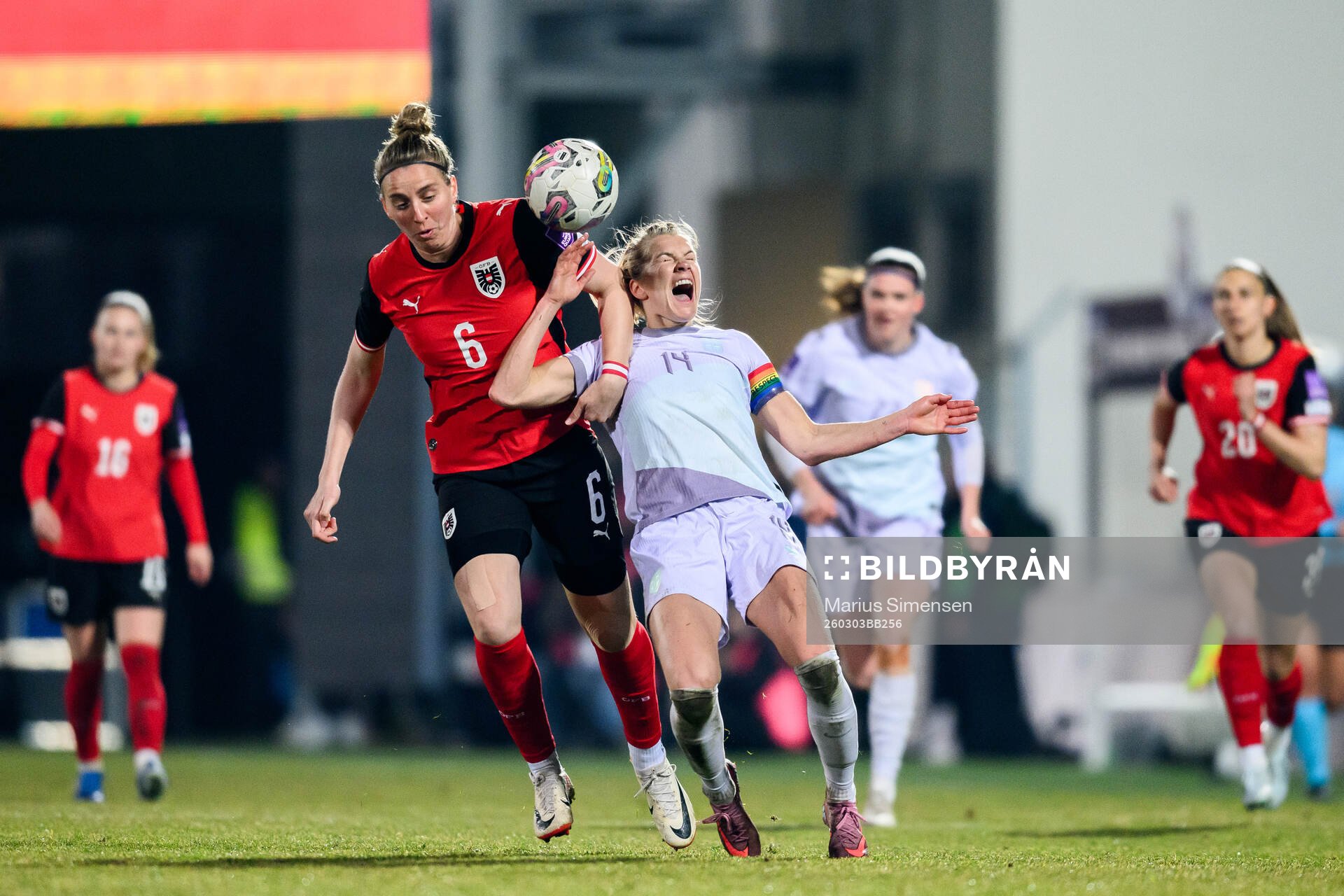 Katharina Schiechtl of Austria and Ada Hegerberg  of Norway