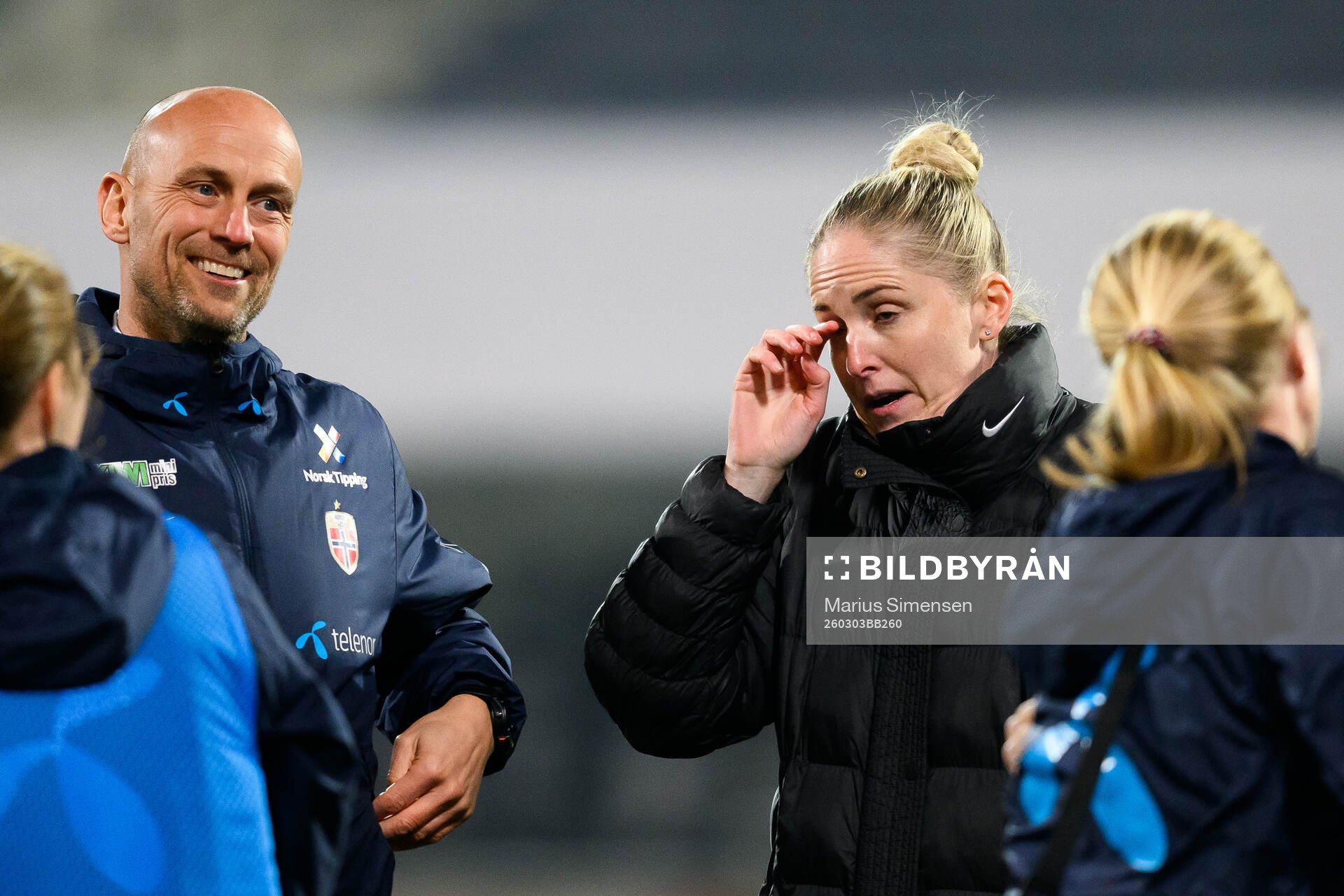 Head coach Gemma Grainger of Norway celebrates