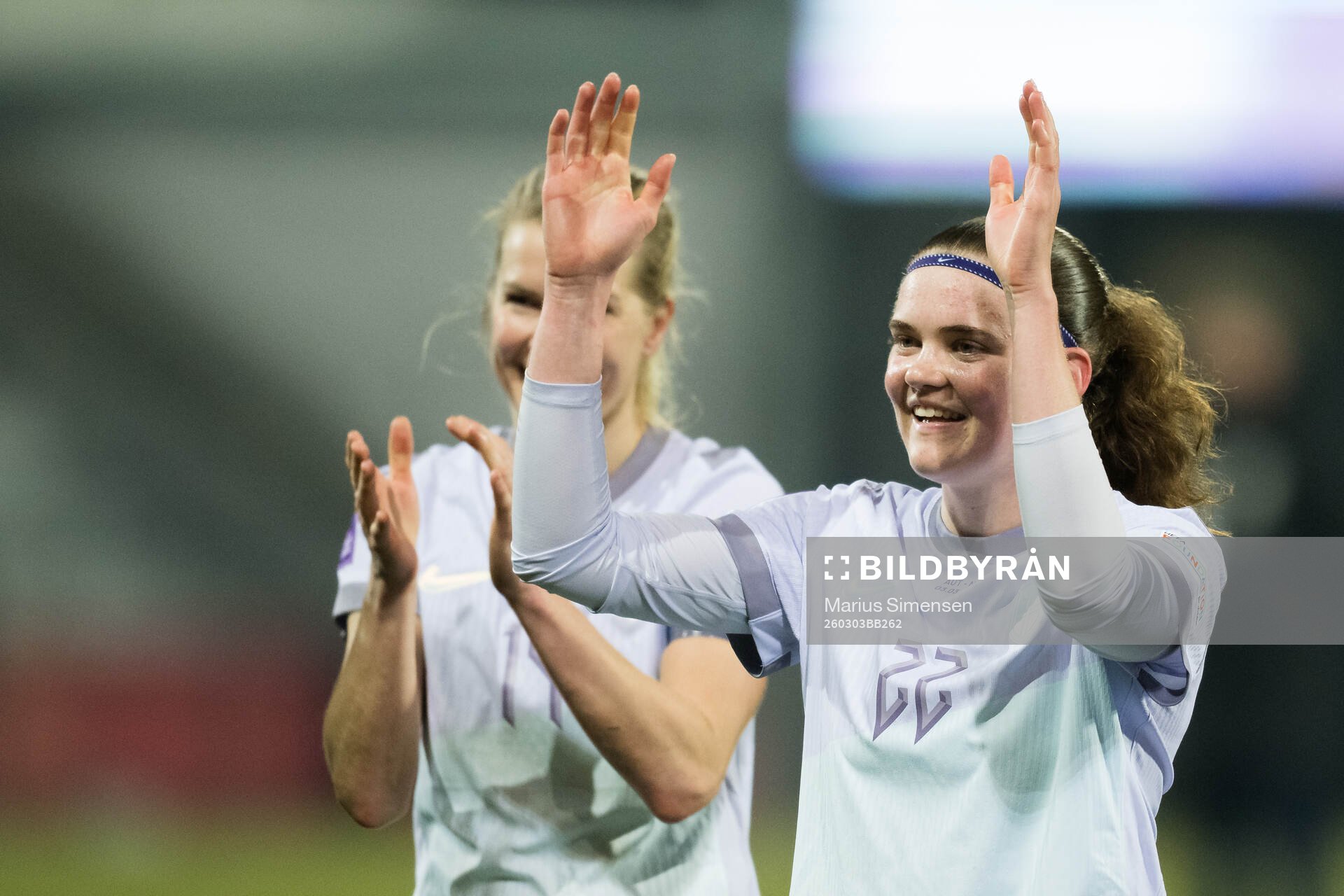 Signe Gaupset of Norway celebrates