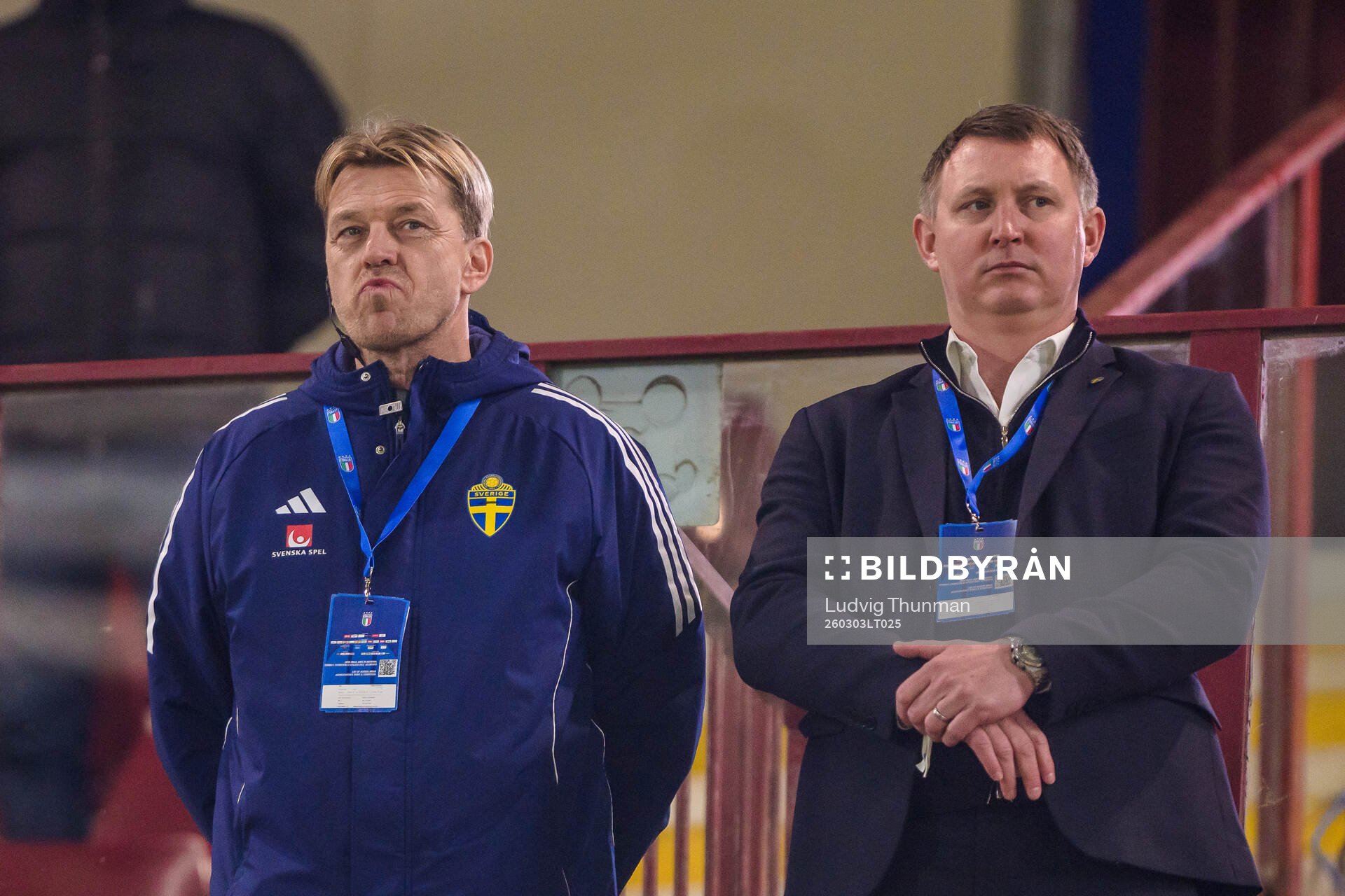 Head coach Tony Gustavsson and Kim Källström, Head of