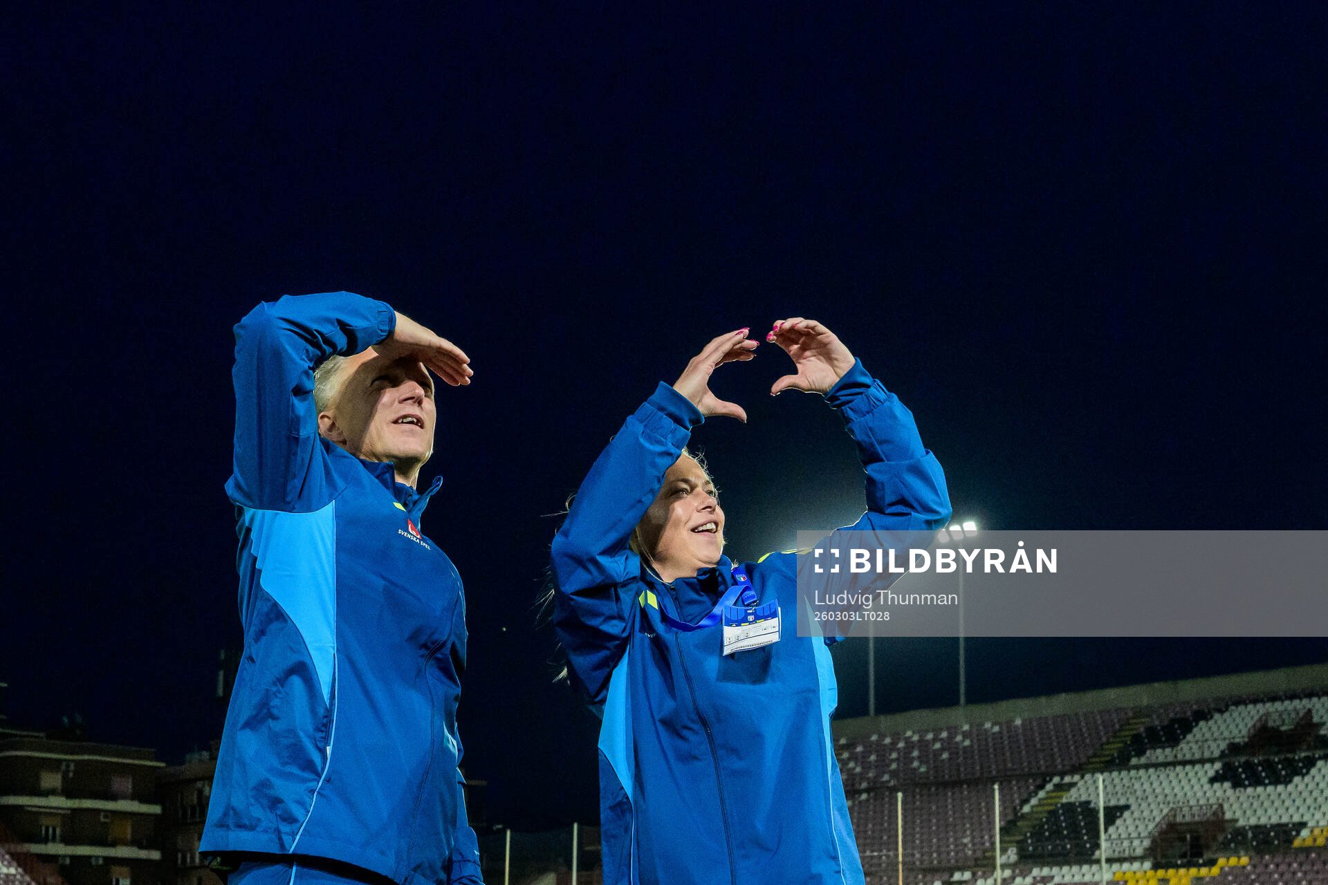 Assistant coach Niklas Egnell and assistant coach Johanna