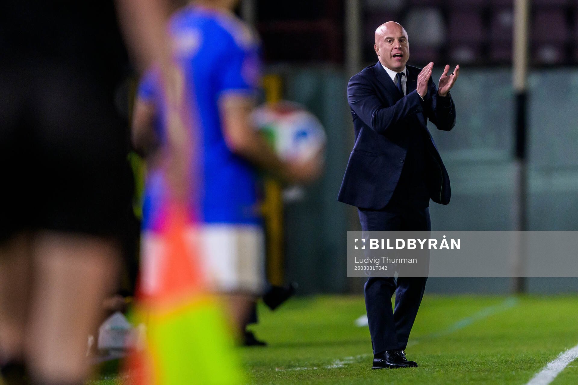 Head coach Andrea Soncin of Italy