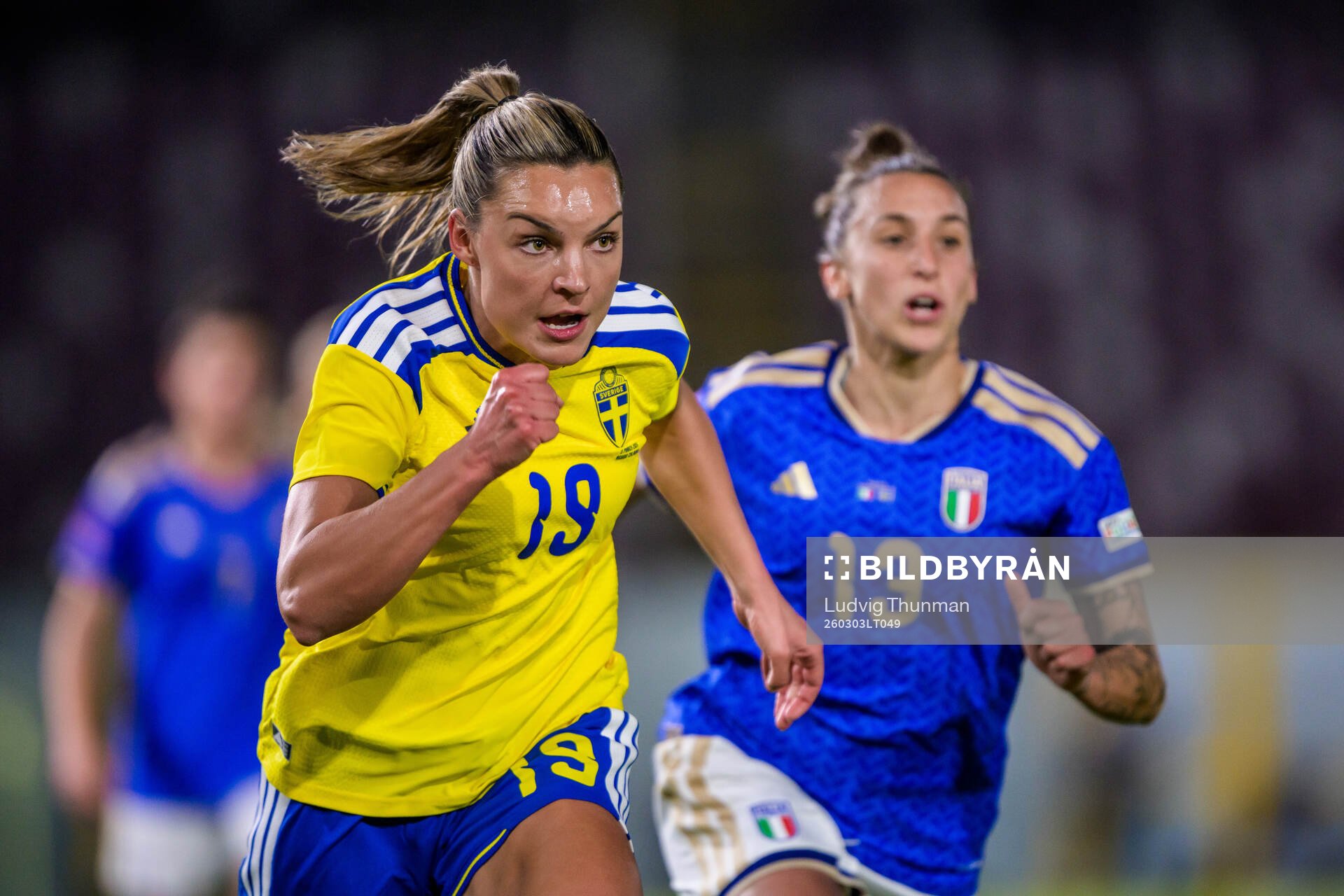 Johanna Rytting Kaneryd of Sweden and Elisabetta Oliviero