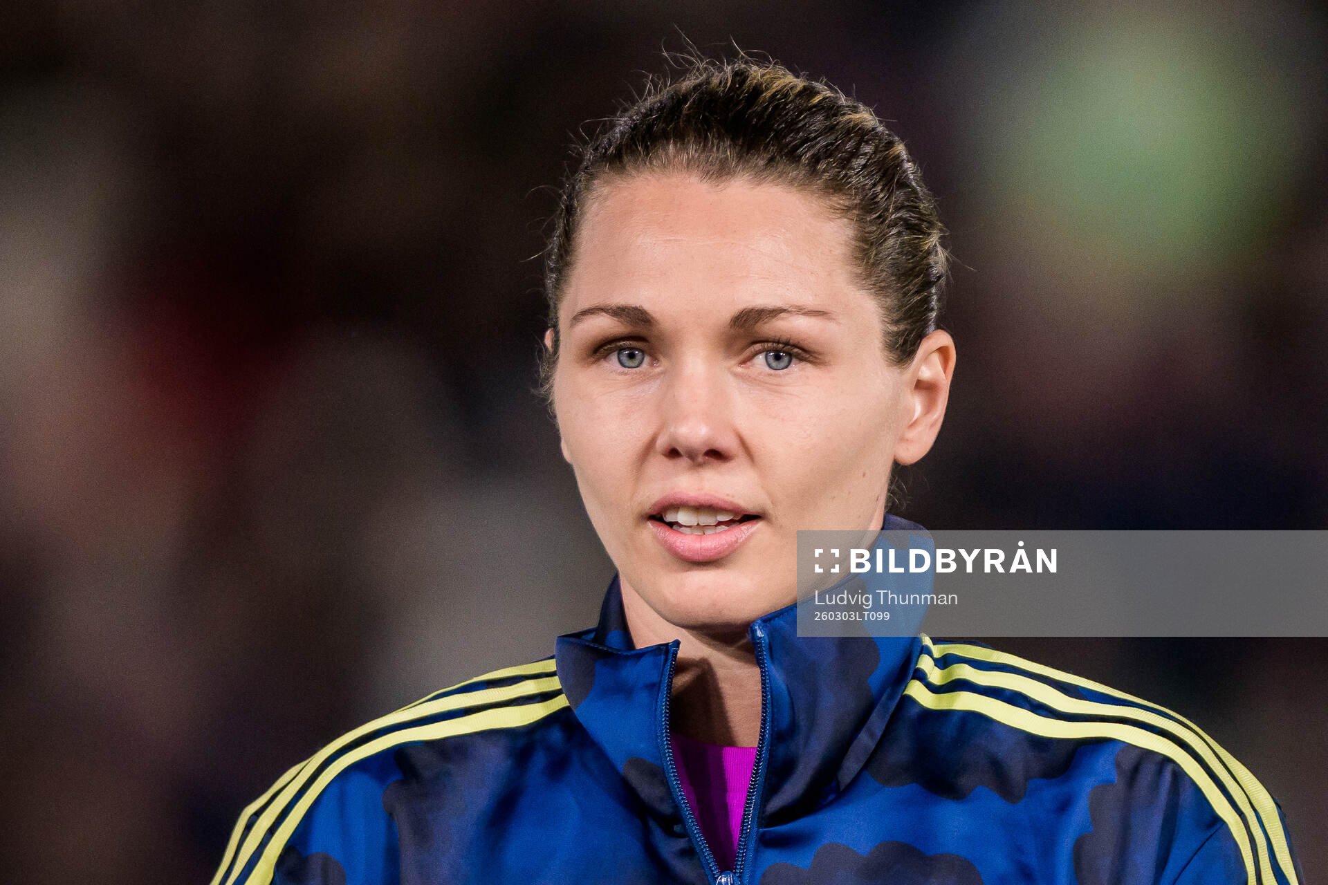 Goalkeeper Jennifer Falk of Sweden