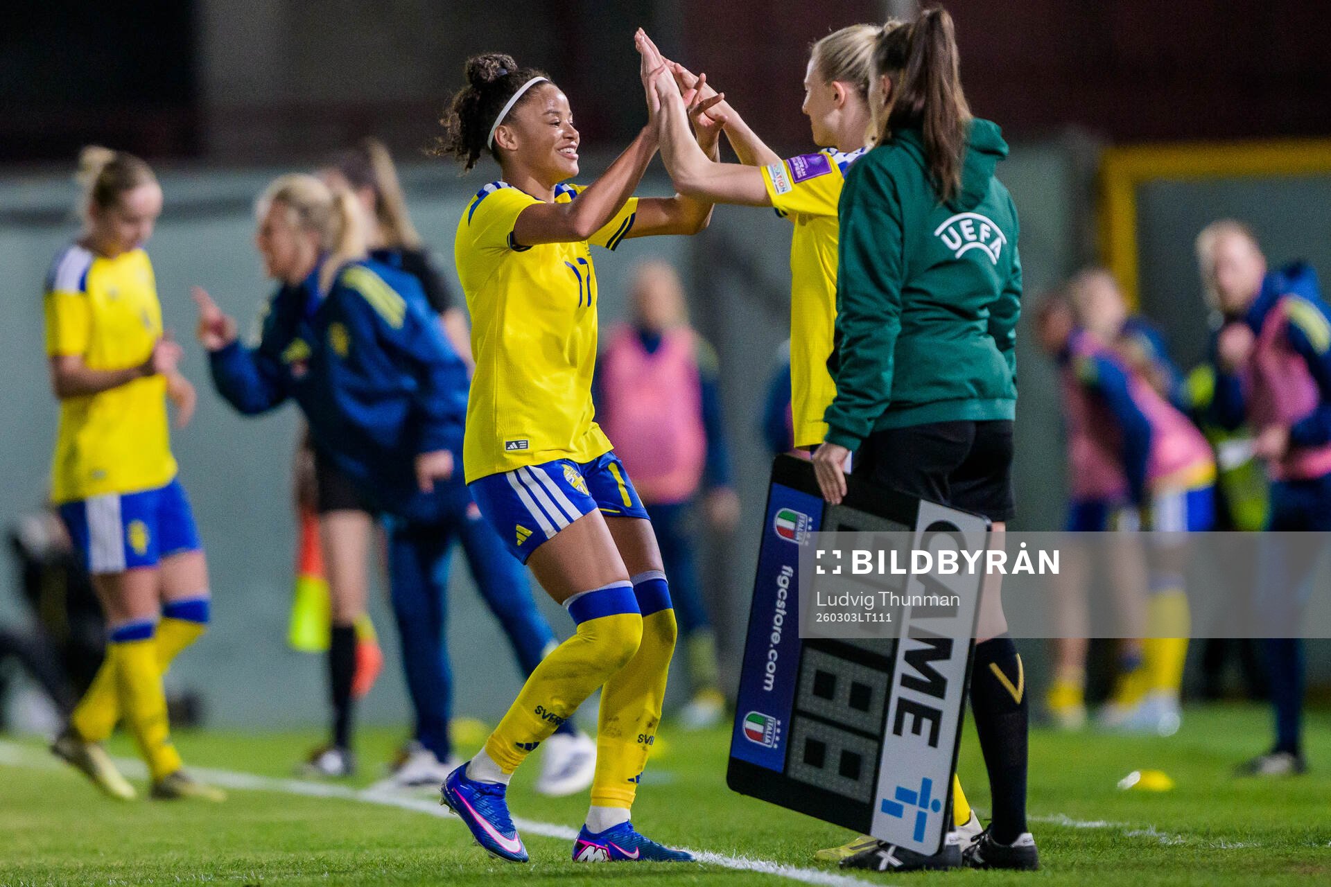 Felicia Schröder and Rebecka Blomqvist of Sweden