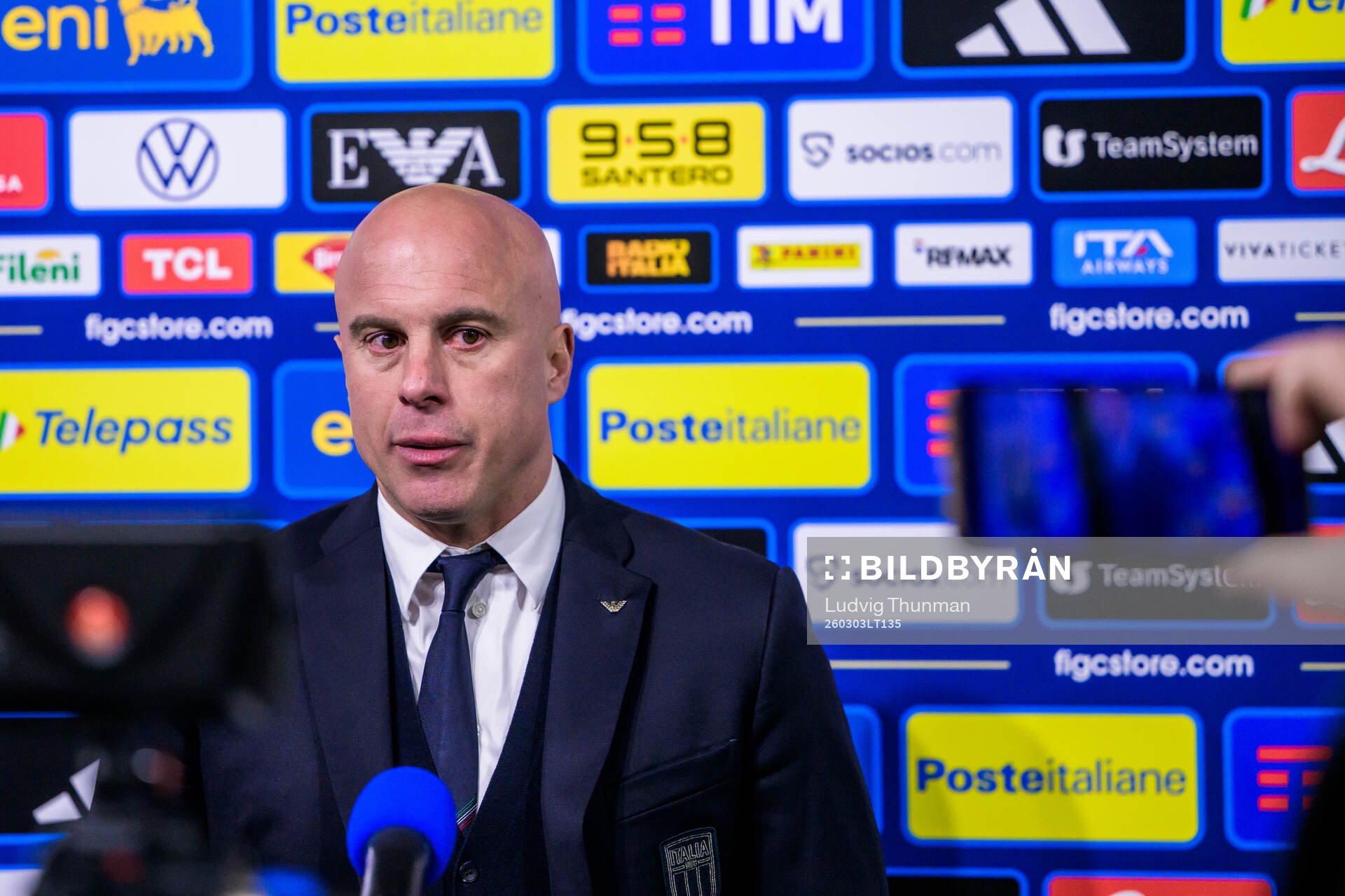 Head coach Andrea Soncin of Italy