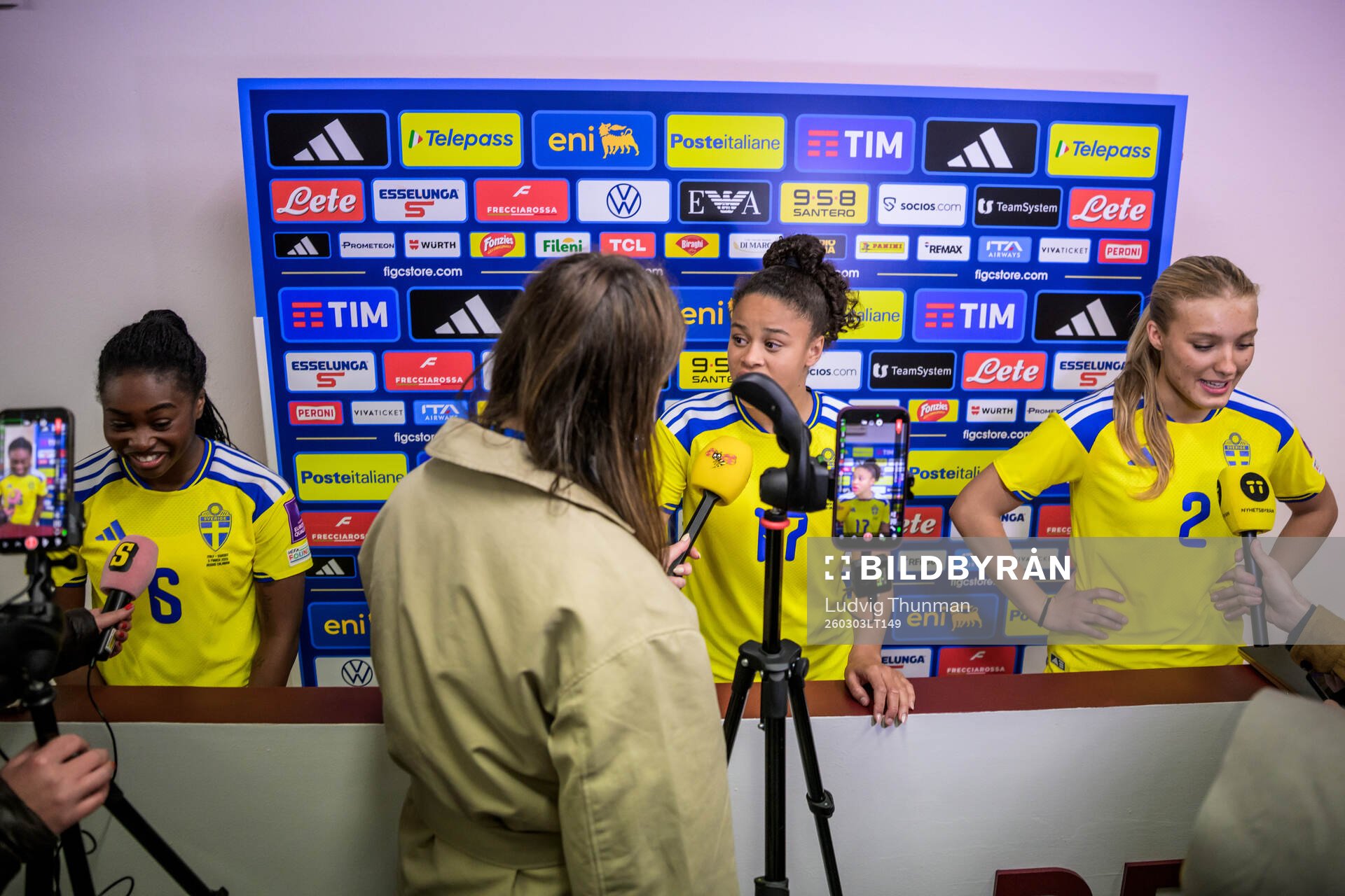 Monica Jusu Bah, Felicia Schröder and Smilla Holmberg of