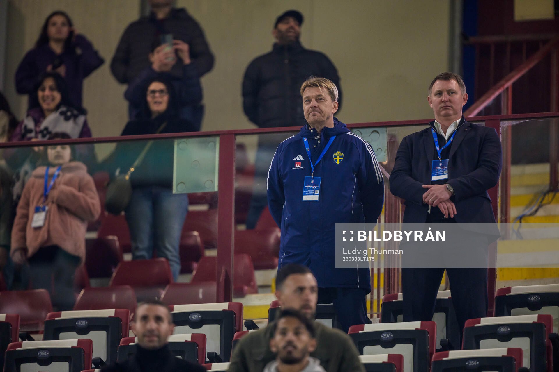 Head coach Tony Gustavsson of Sweden and Kim Källström,