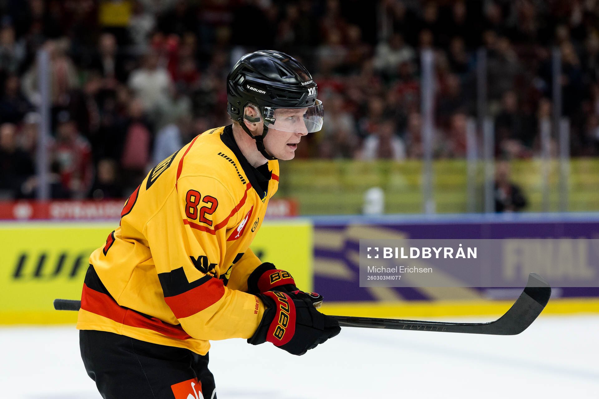 Otto Leskinen of Luleå celebrates the 2-2 goal