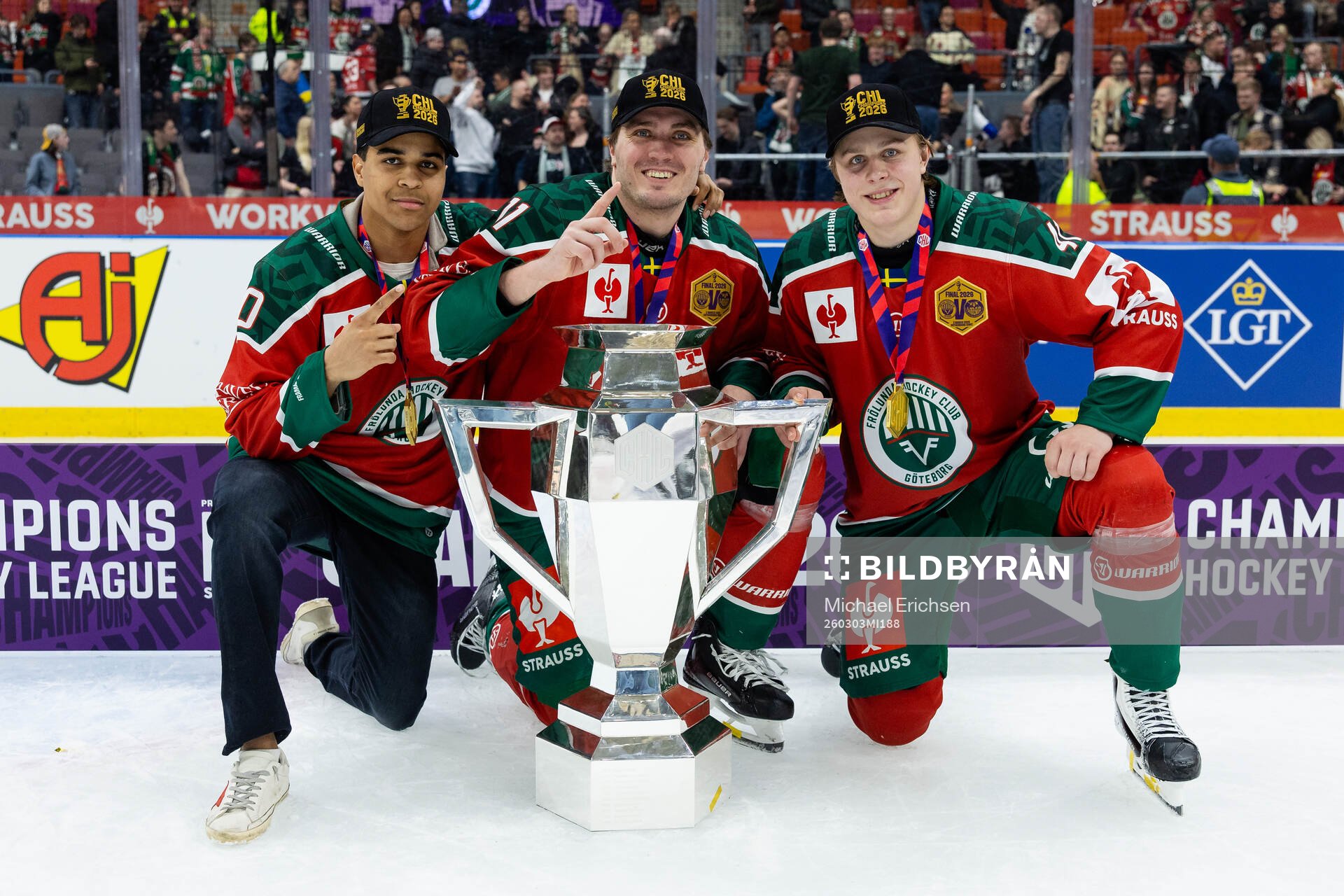 Max Westergård, Max Lindholm and Ivar Stenberg of