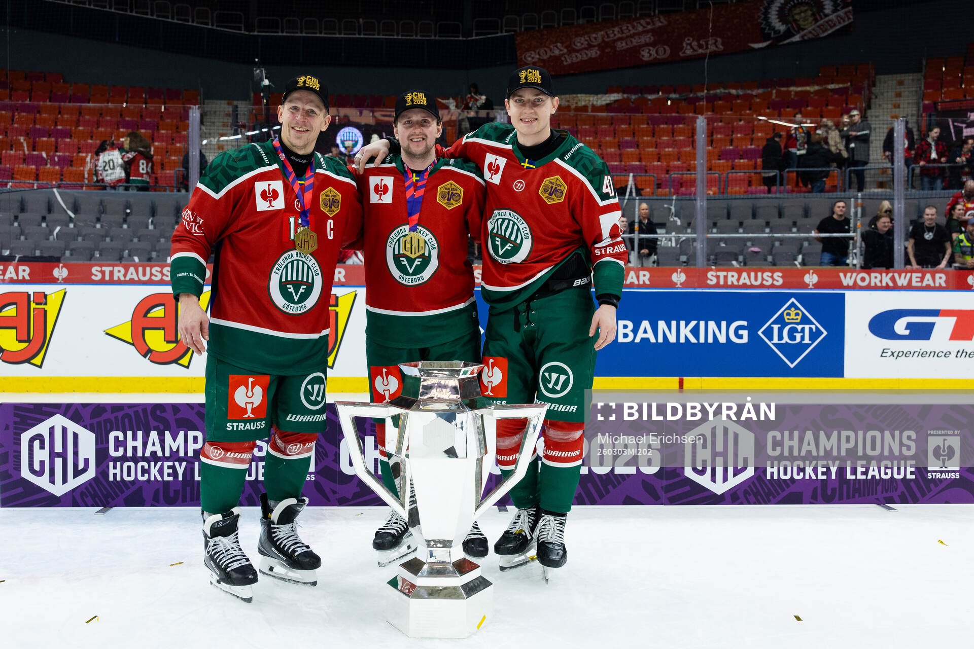 Max Friberg, Linus Weissbach and Jacob Peterson of