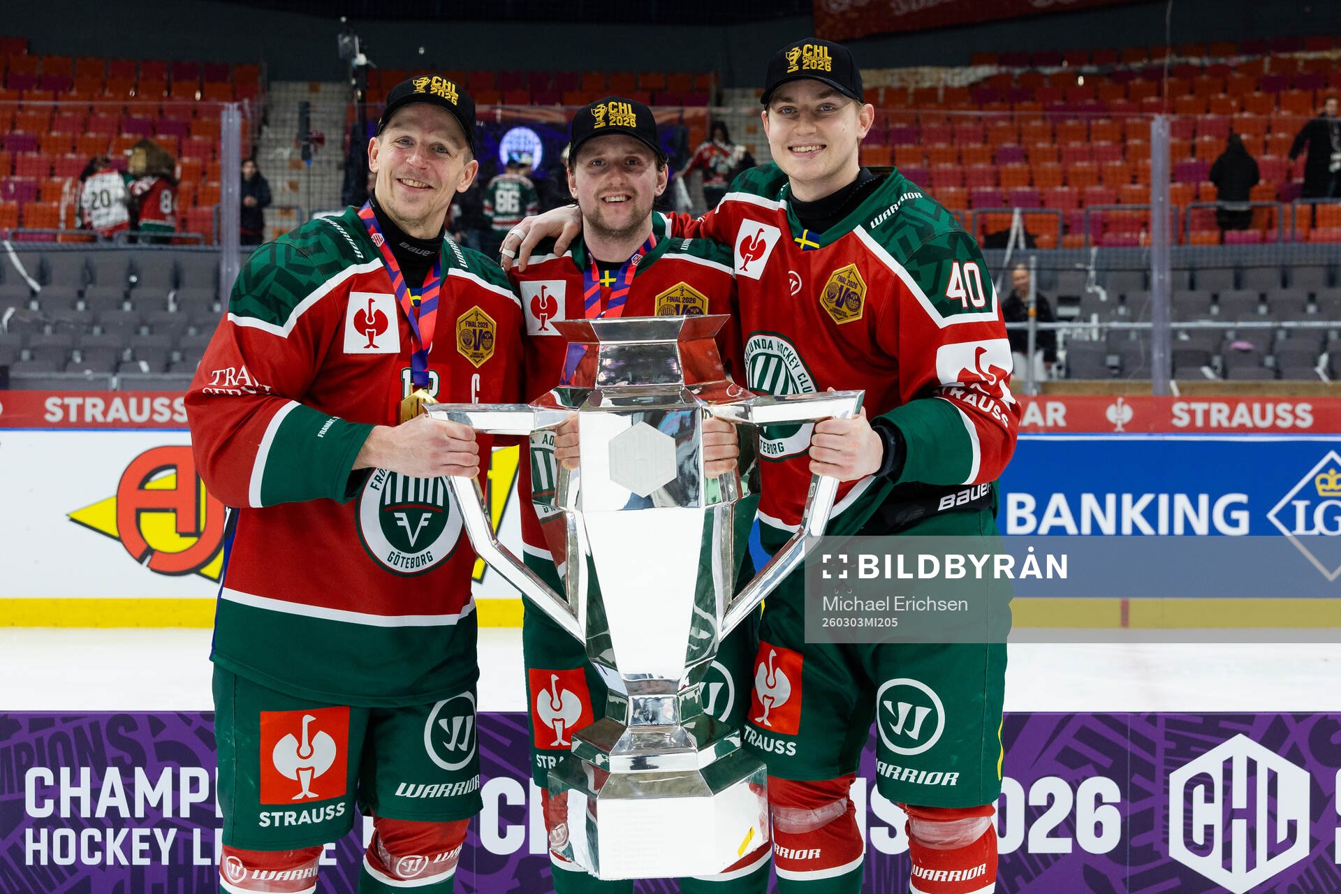 Max Friberg, Linus Weissbach and Jacob Peterson of