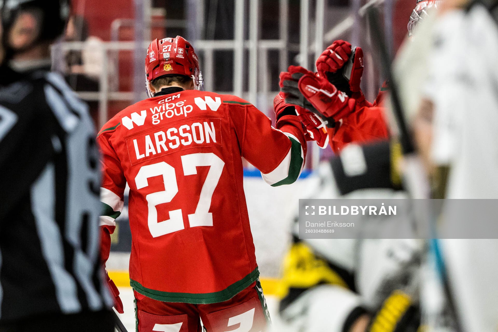 Moras Hampus Larsson jublar