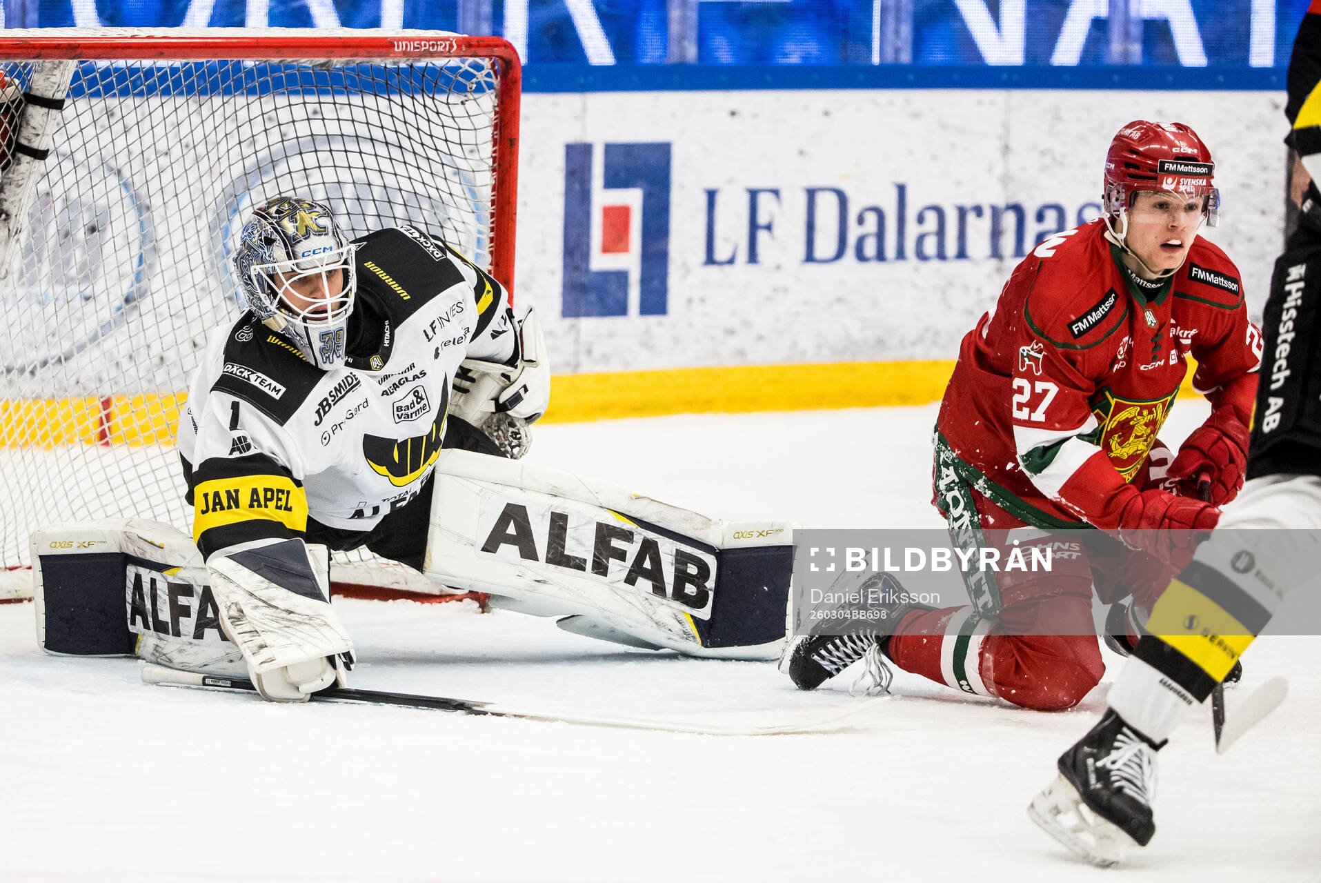 Västerås målvakt Oliver Håkansson och Moras Hampus