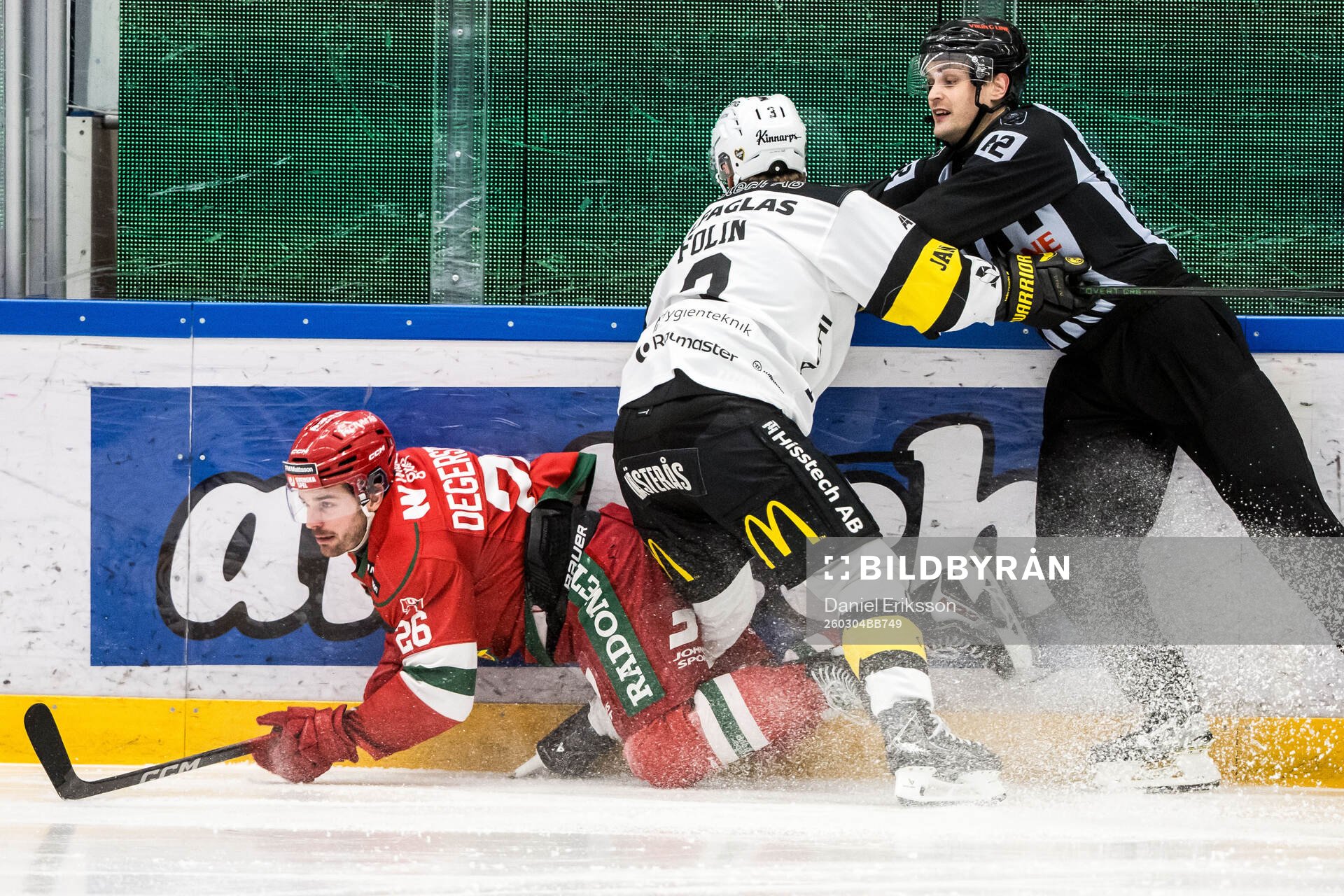 Moras Arvid Degerstedt och Västerås Niklas Folin och