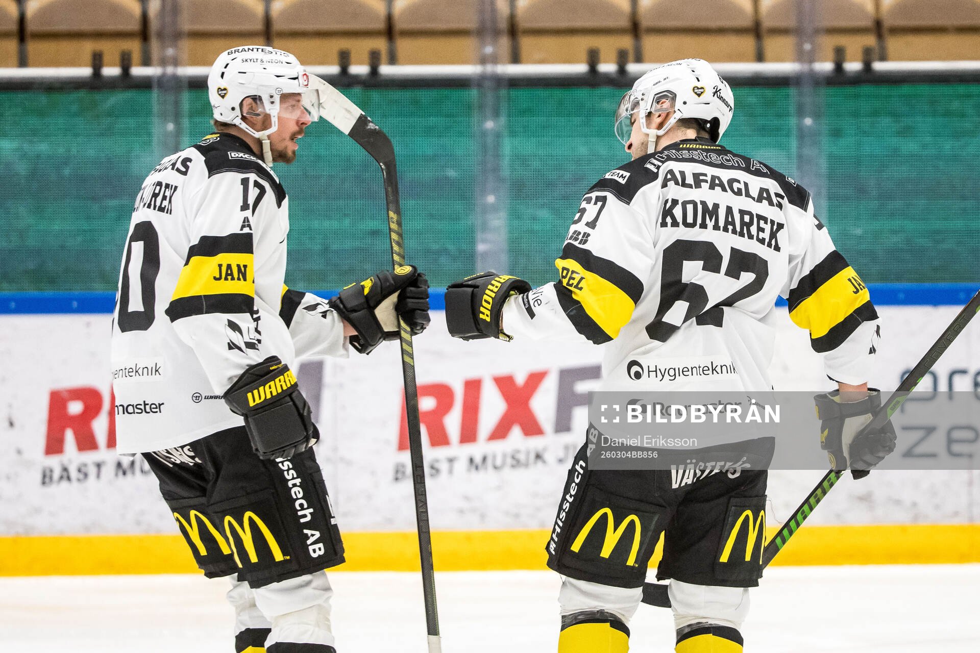 Västerås Jimmie Jansson och Konstantin Komarek jublar