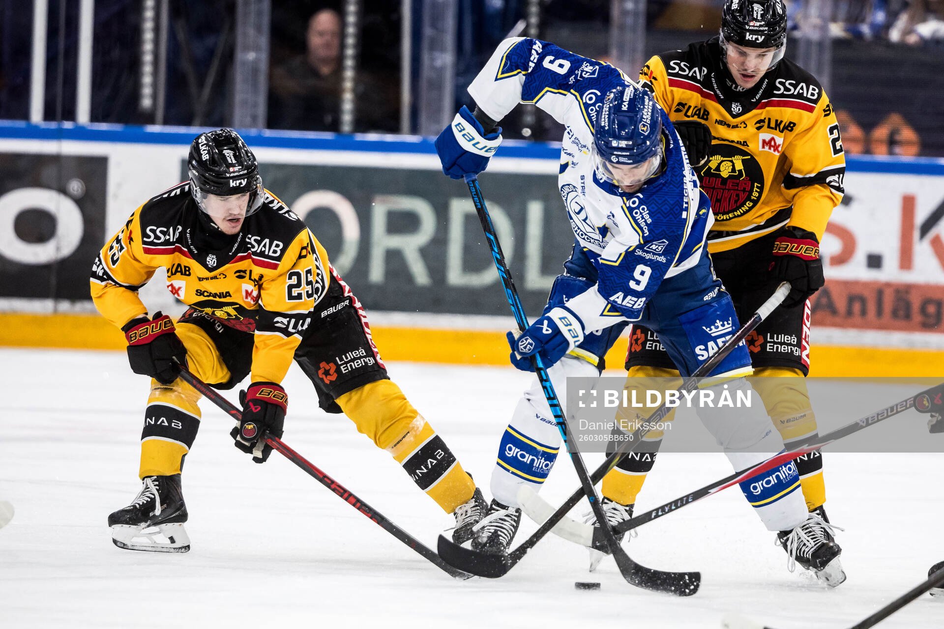 Luleås Filip Eriksson och Leksands Gabriel Fortier