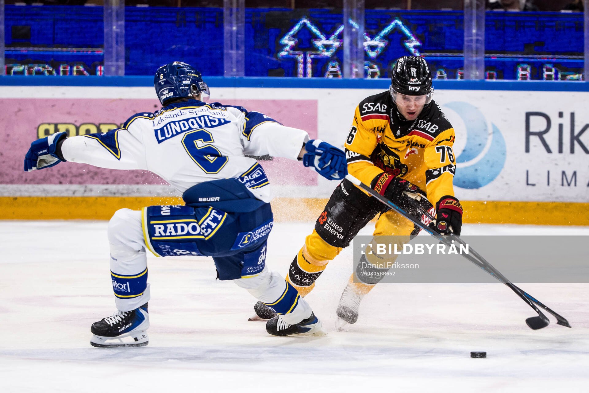 Leksands Alexander Lundqvist och Luleås Anton Levtchi