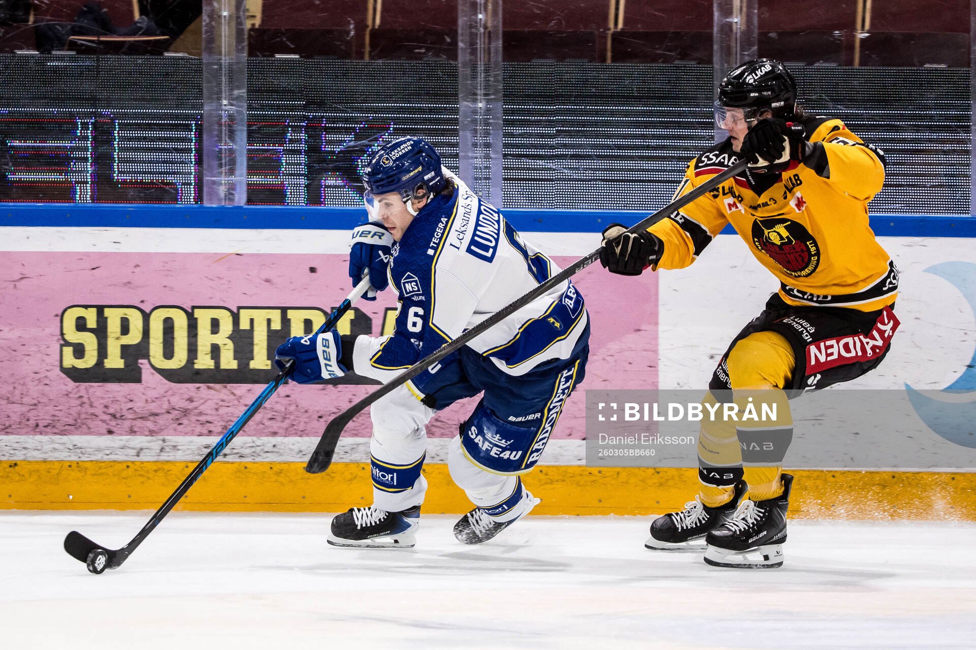 Leksands Alexander Lundqvist och Luleås Markus Nurmi
