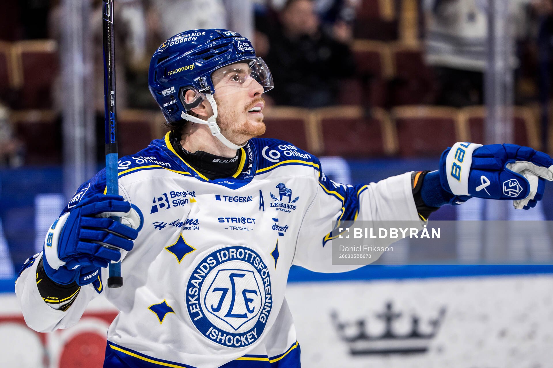 Leksands Peter Cehlarik jublar