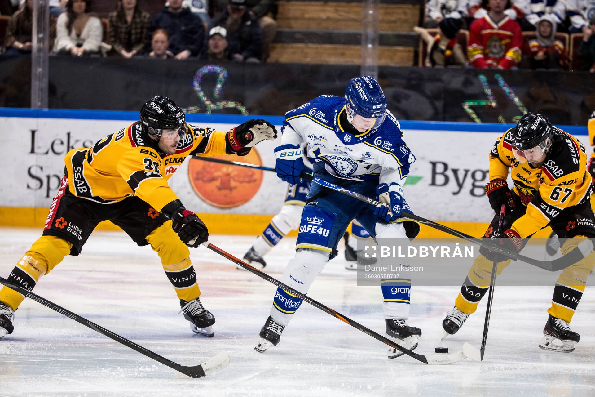 Luleås Oscar Engsund och Leksands Tinus Luc Koblar och