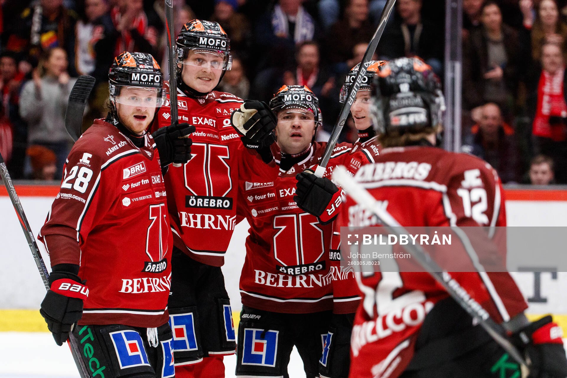 Örebros Linus Arnesson, Milton Oscarson och David