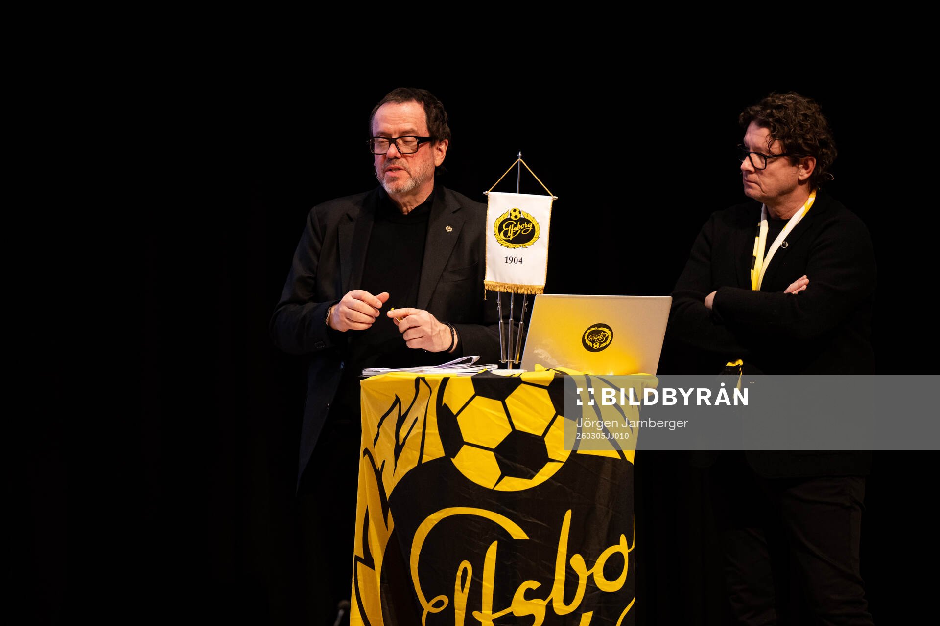 Ordförande Sune Lundqvist och klubbchef Stefan Andreasson