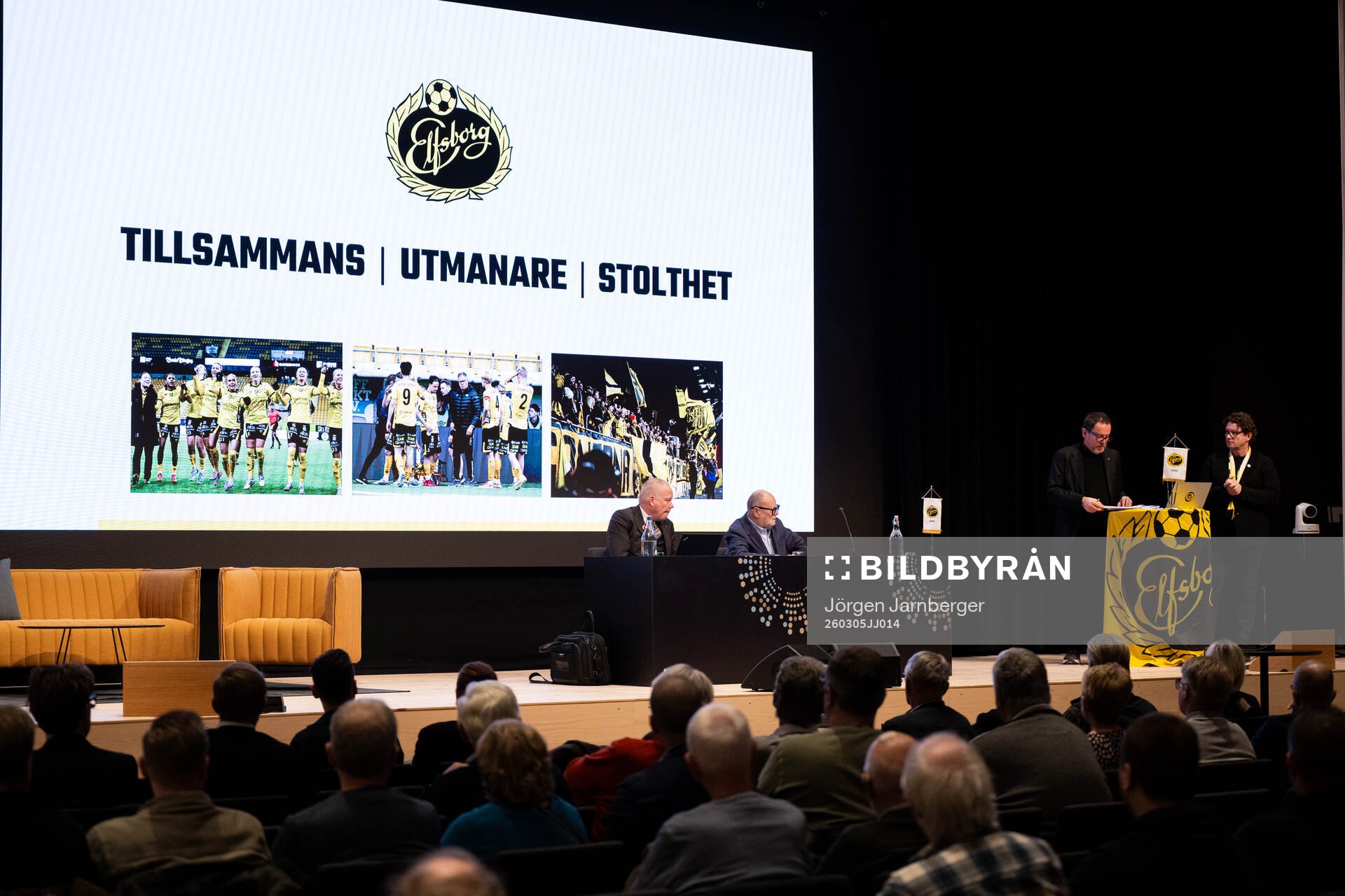 Ordförande Sune Lundqvist och klubbchef Stefan Andreasson