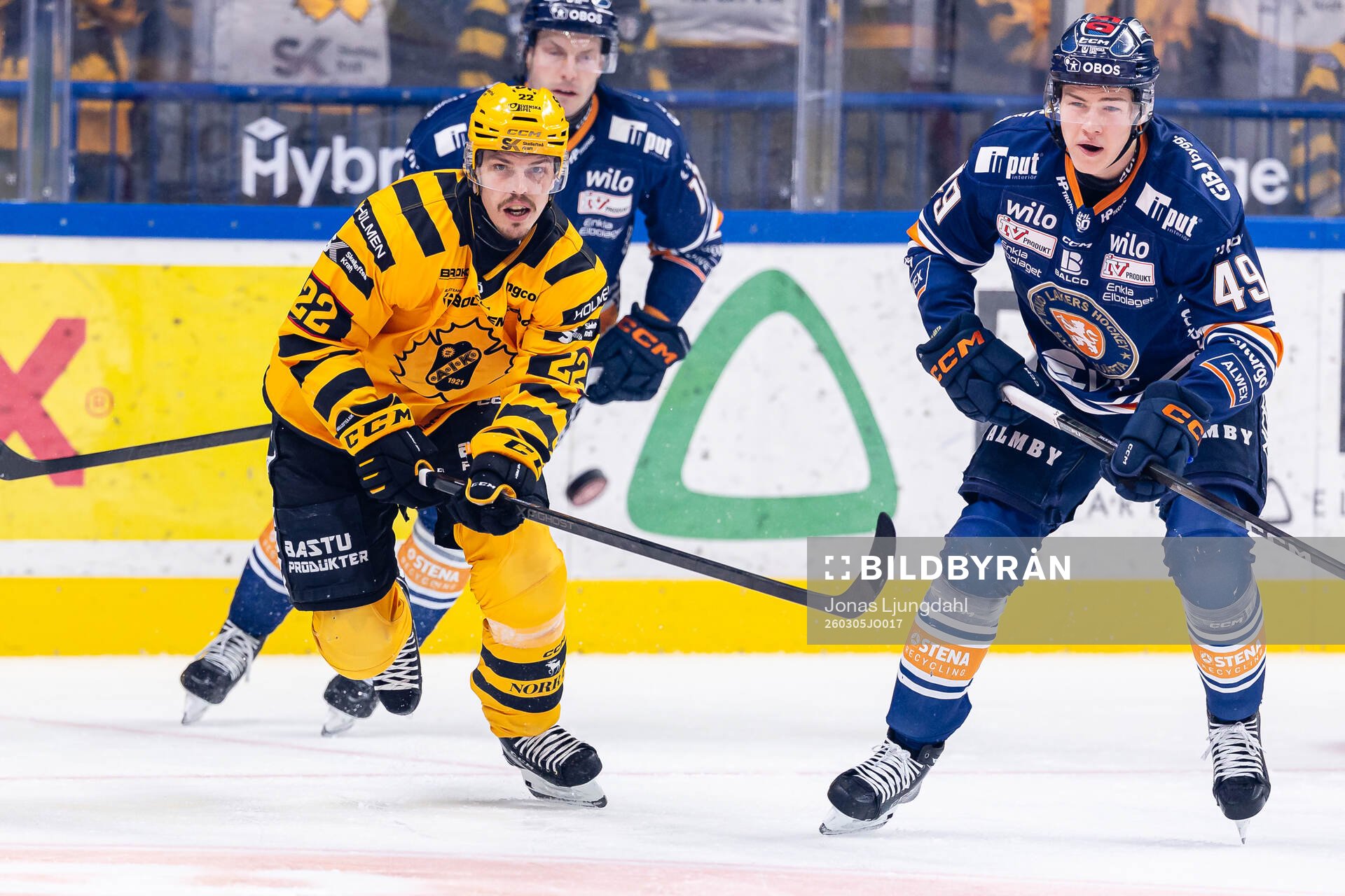 Skellefteås Jonathan Johnson och Växjös Leo Sahlin