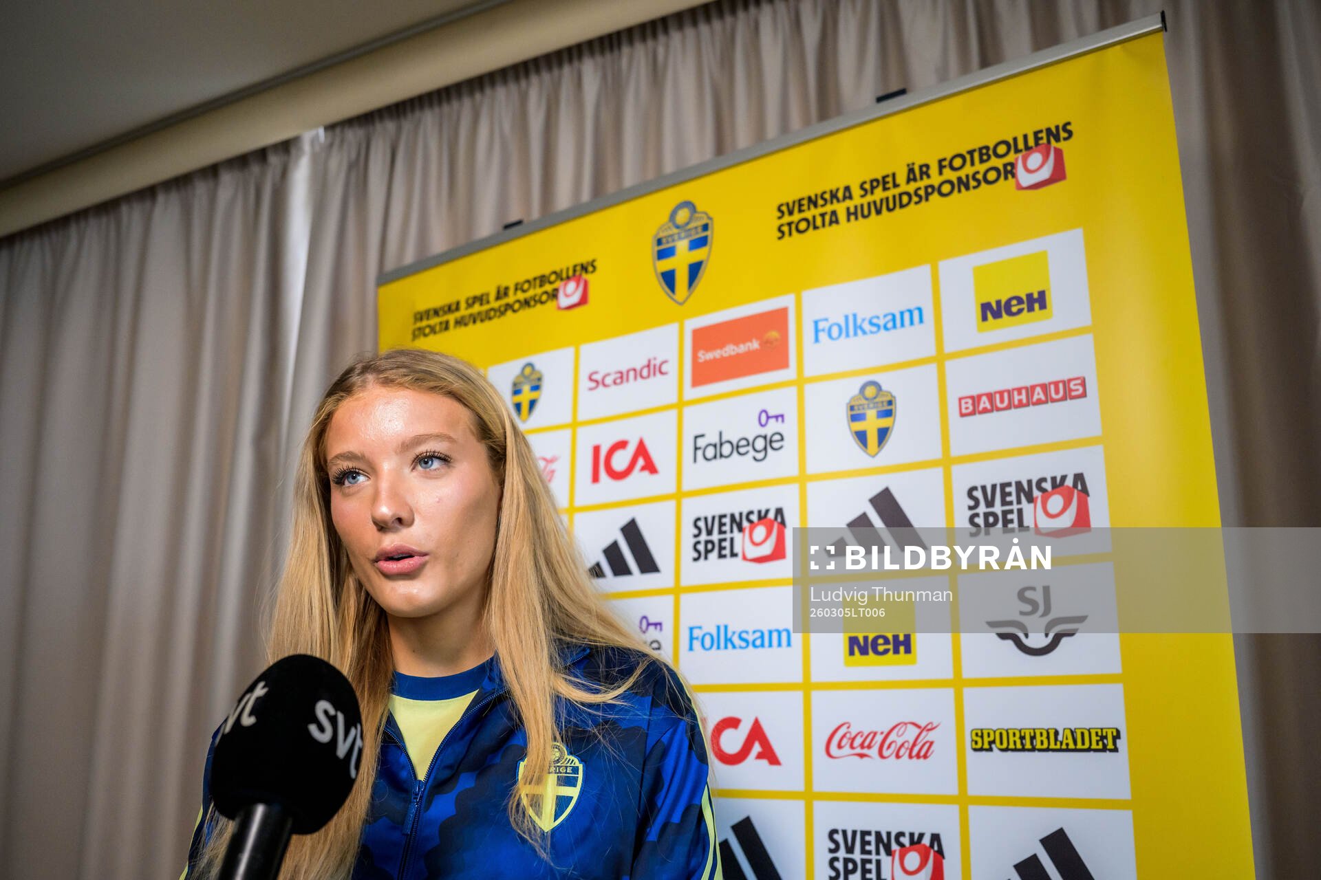 Smilla Holmberg of the women's national football team of