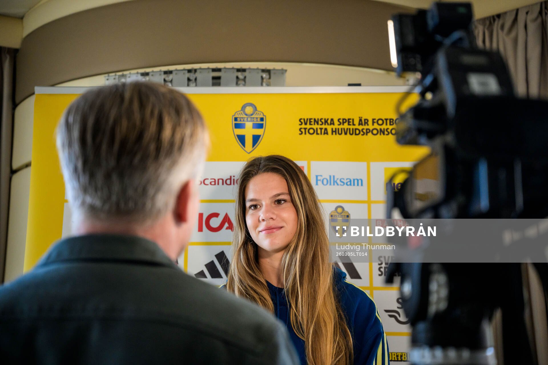Bella Andersson of the women's national football team of