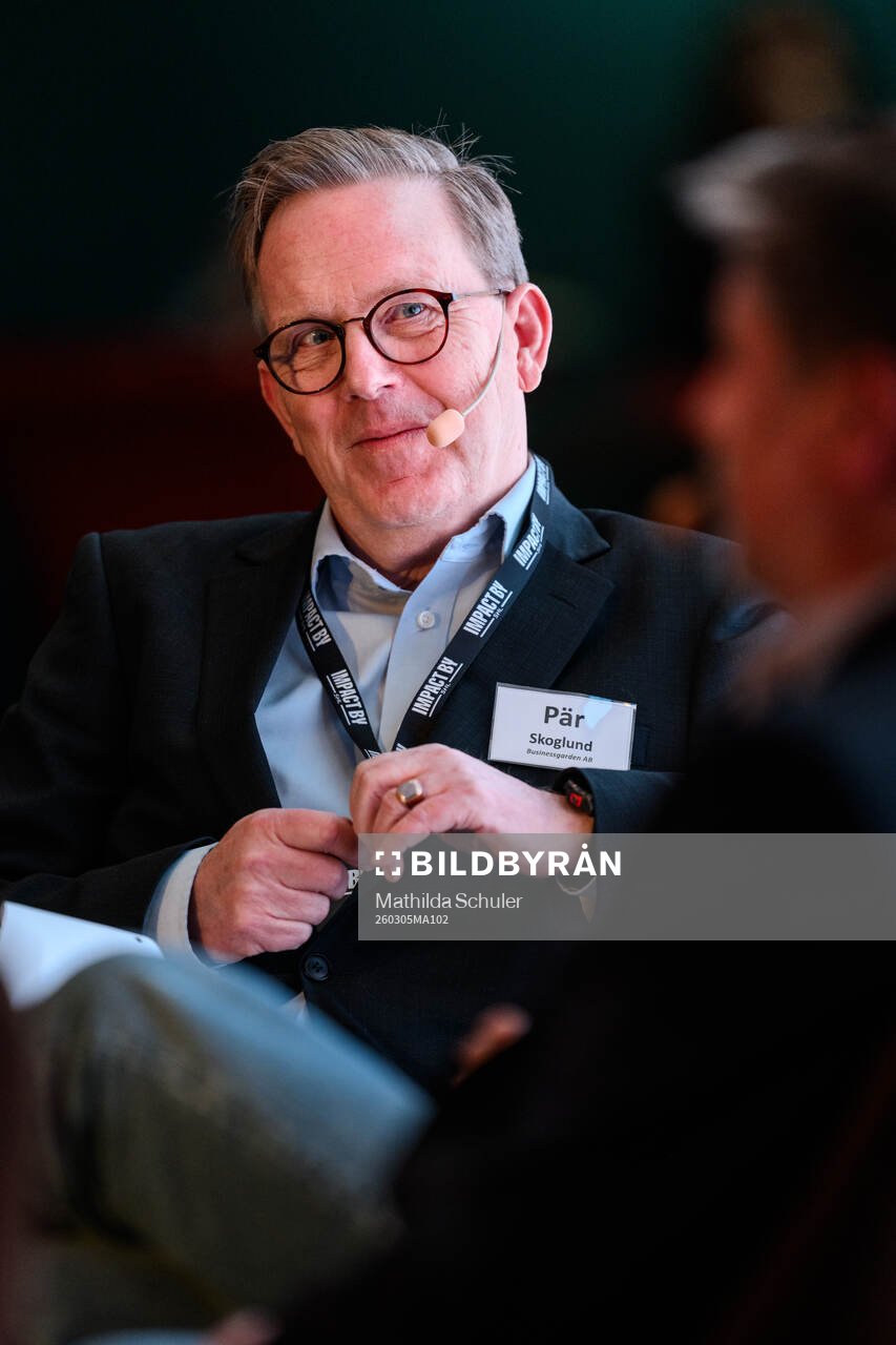 Pär Skoglund, VD Businessgarden vid ett panelsamtal