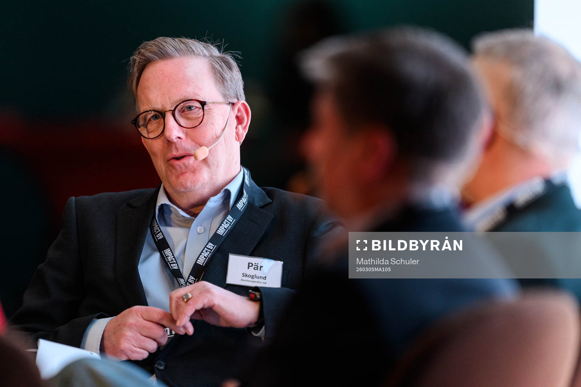 Pär Skoglund, VD Businessgarden vid ett panelsamtal