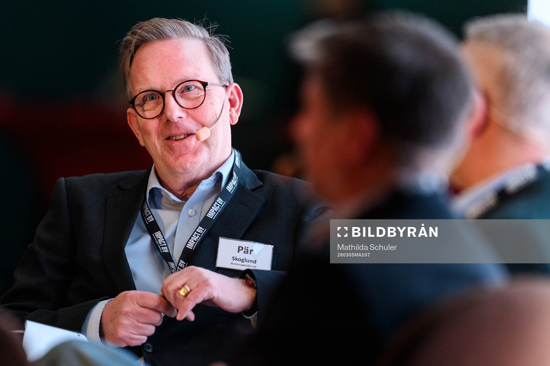 Pär Skoglund, VD Businessgarden vid ett panelsamtal