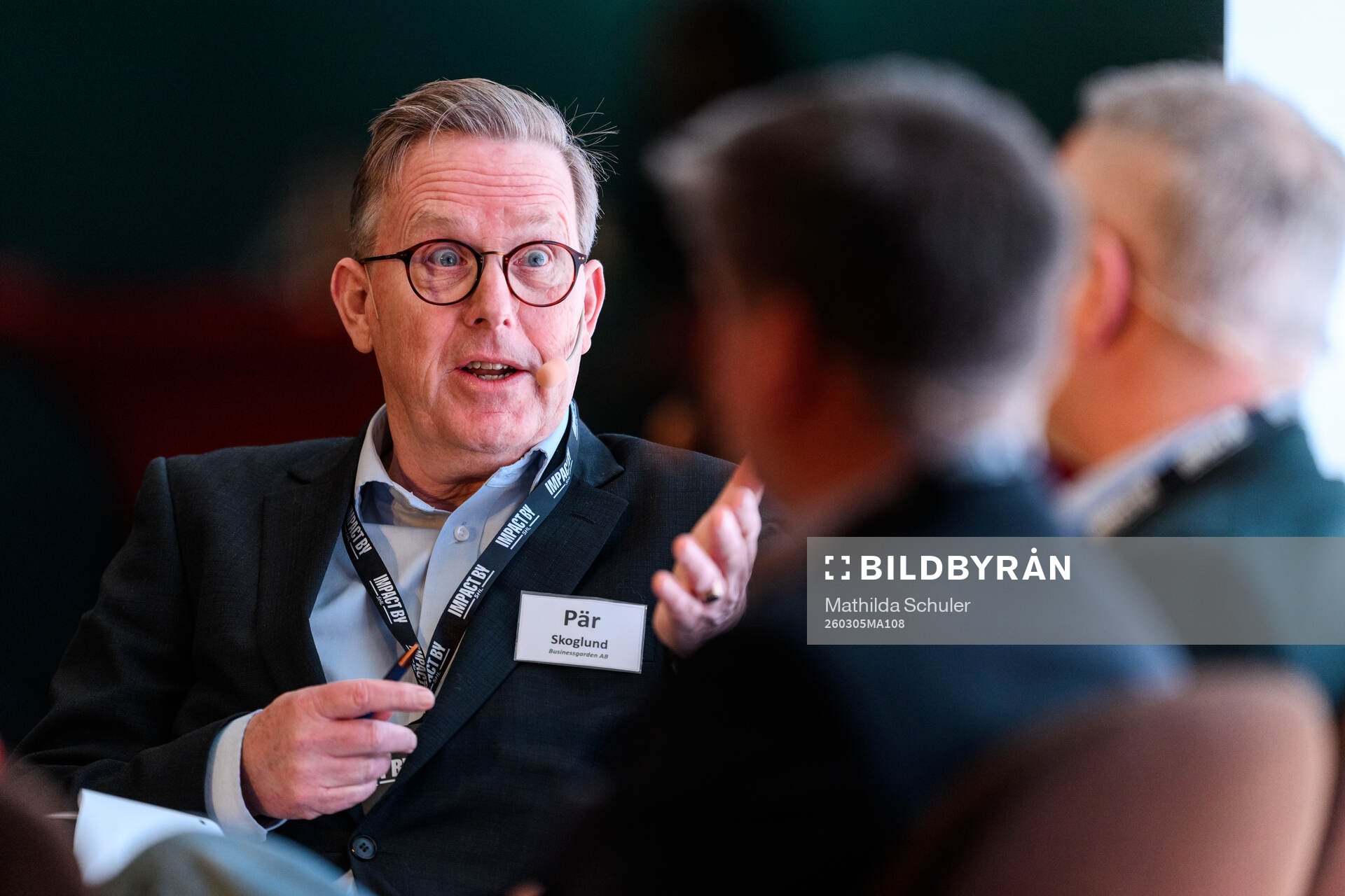 Pär Skoglund, VD Businessgarden vid ett panelsamtal