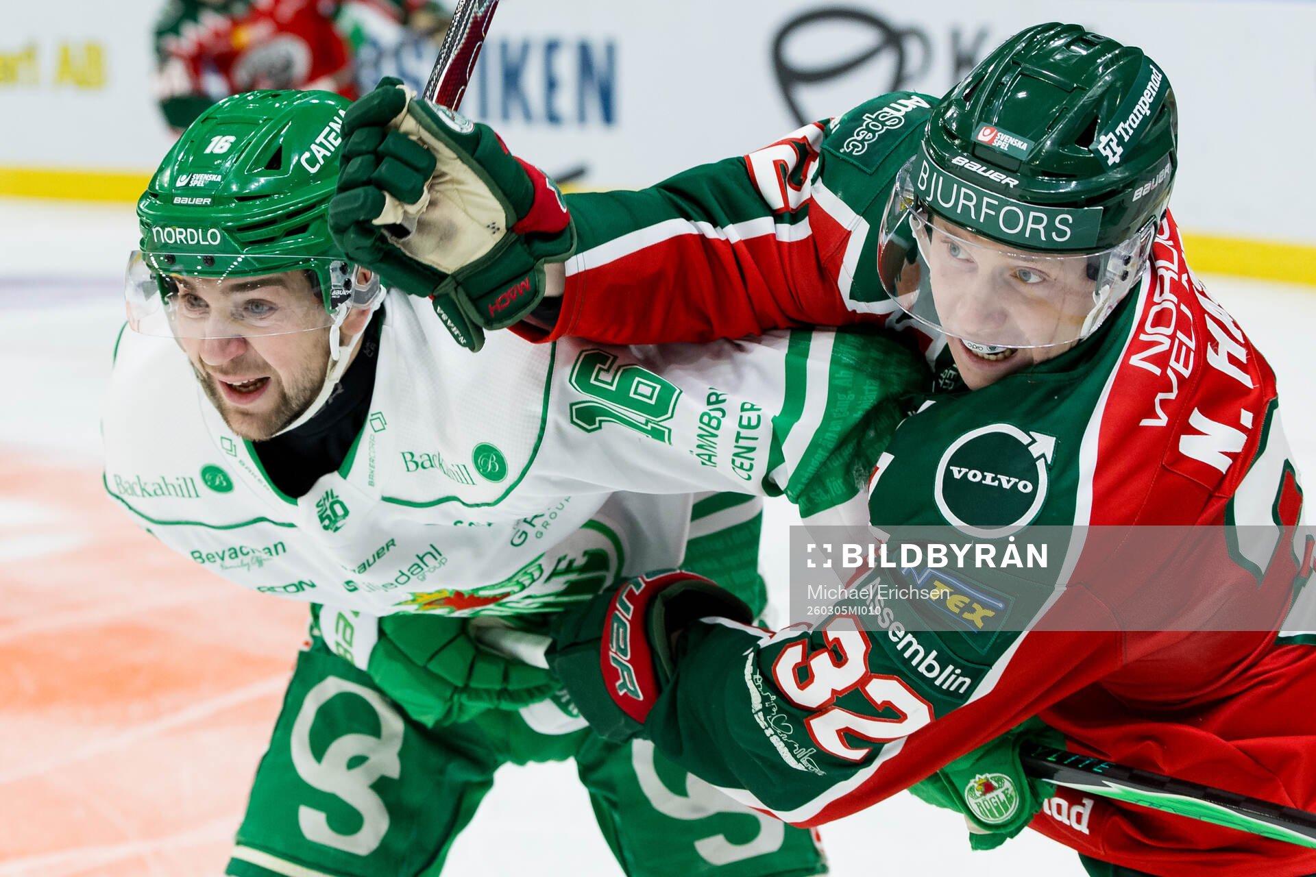 Rögles Lukas Ekeståhl-Jonsson och Frölundas Noah Hasa