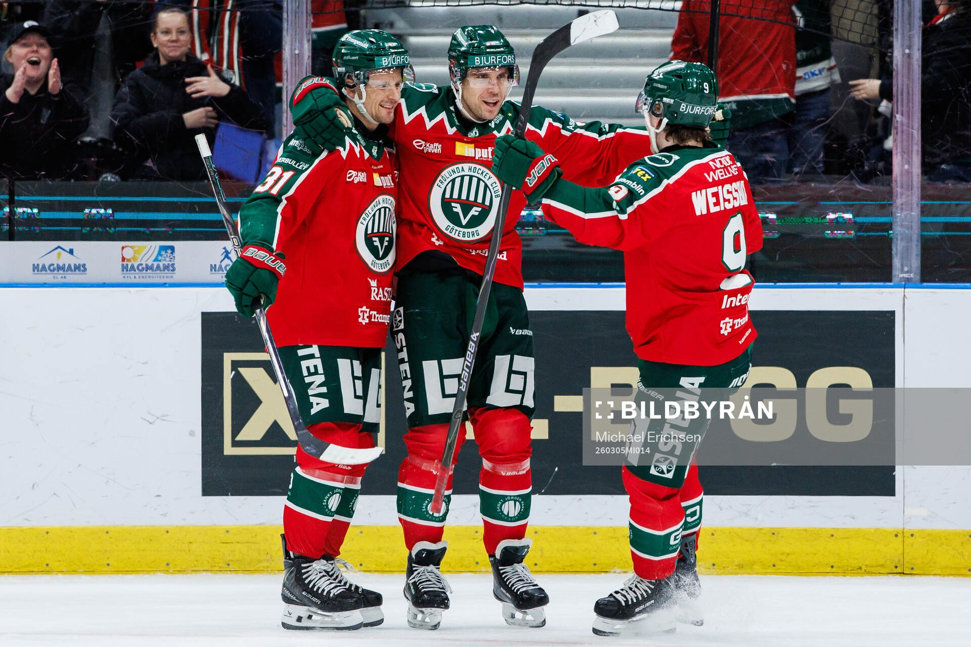 Frölundas Henrik Tömmernes jublar
