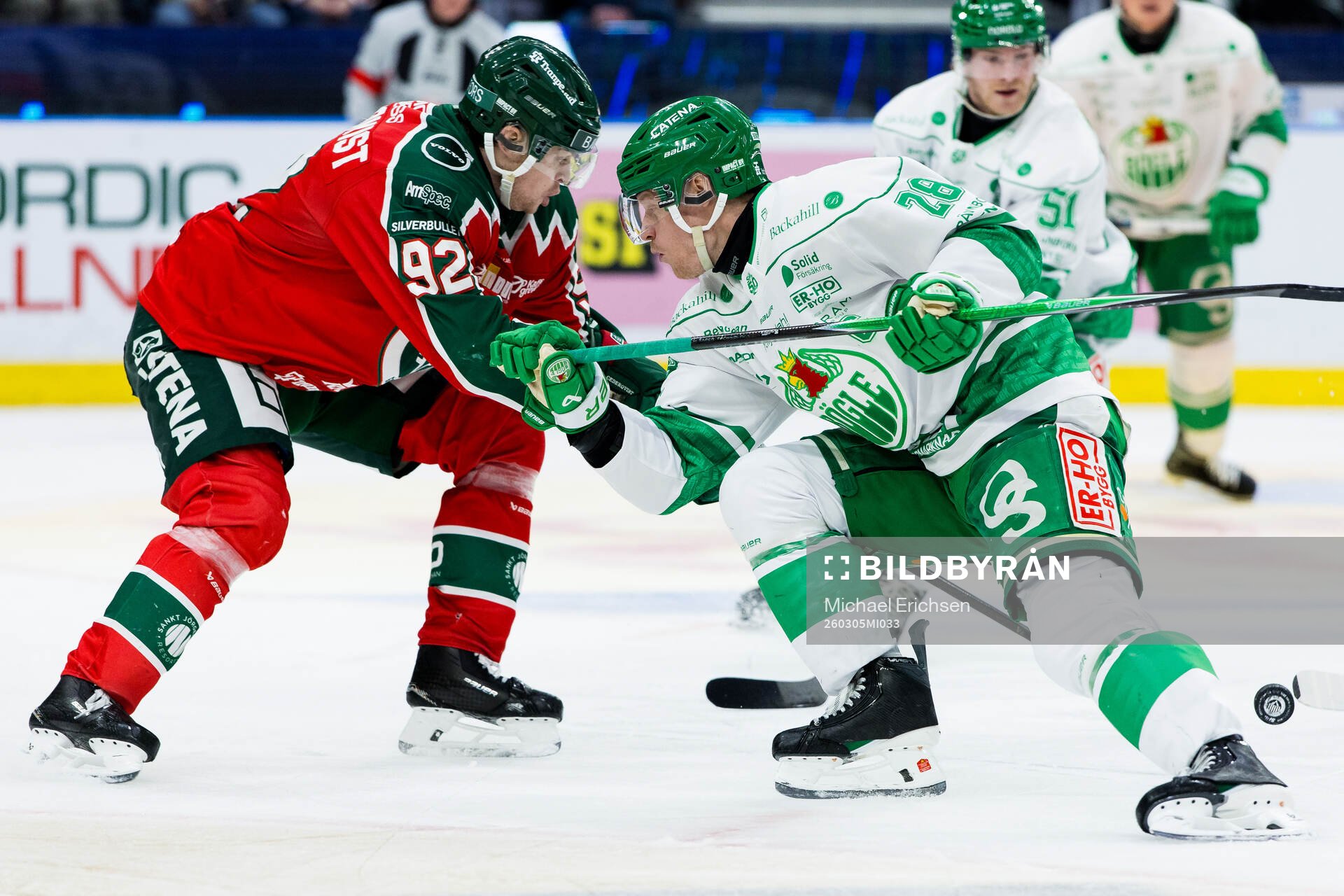 Frölundas Filip Cederqvist och Rögles Anton Bengtsson