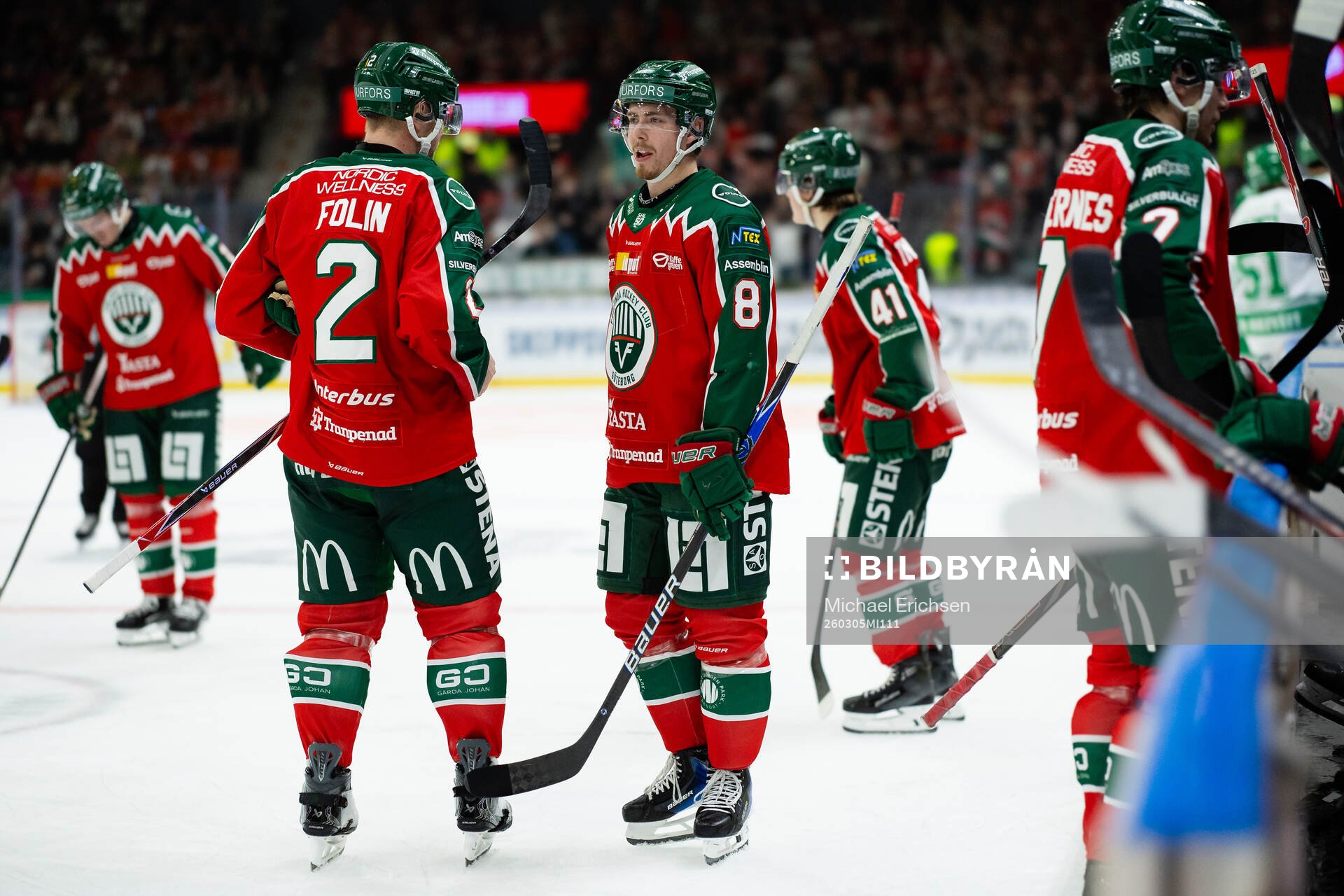 Frölundas Christian Folin och Samuel Johannesson
