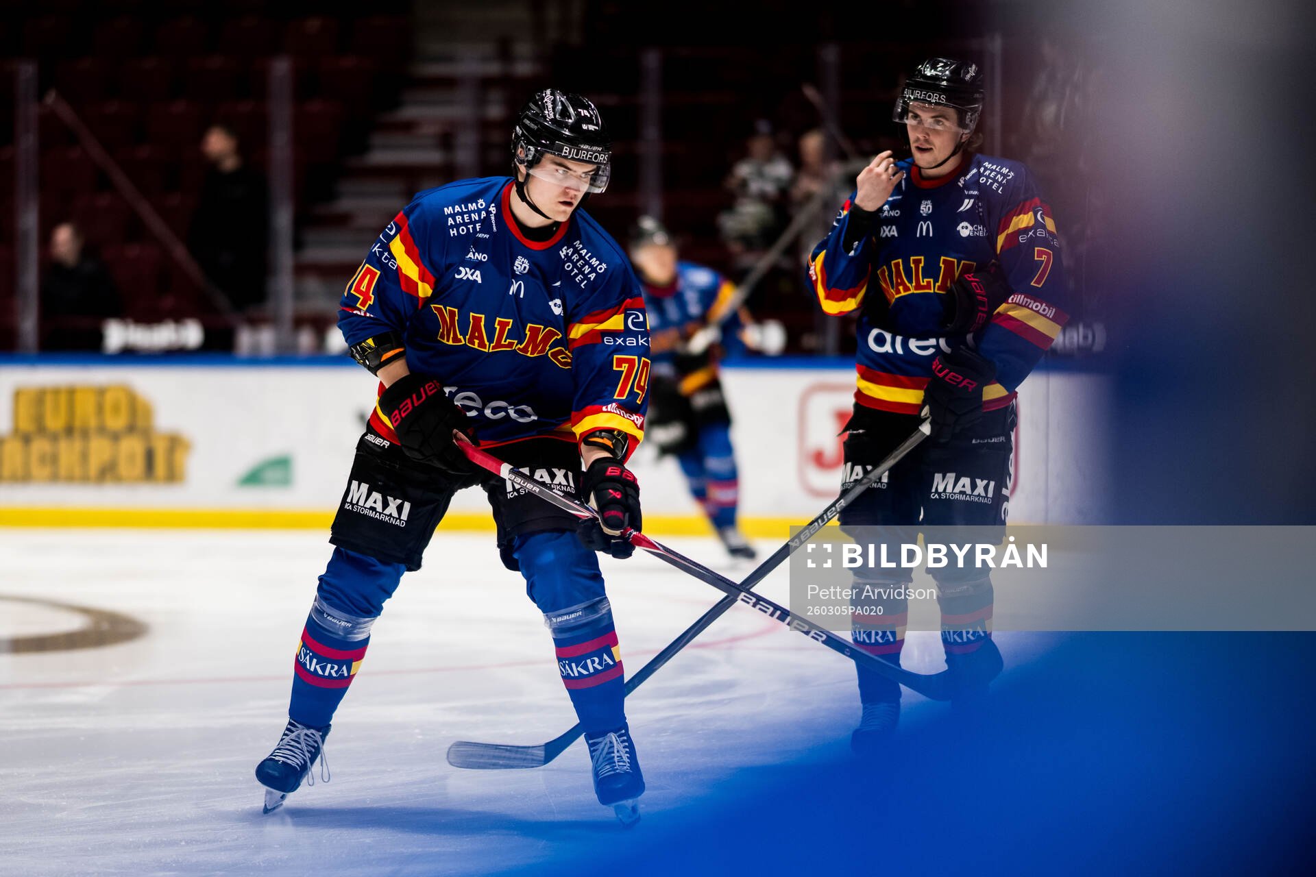 Malmö Redhawks Felix Carell och Topi Niemelä