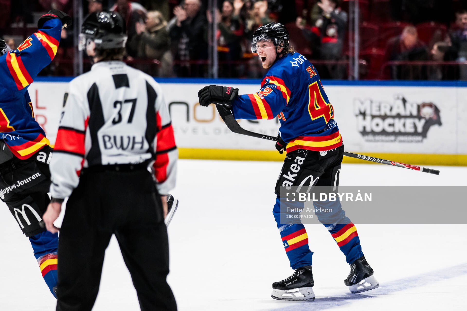 Malmö Redhawks Robin Salo jublar