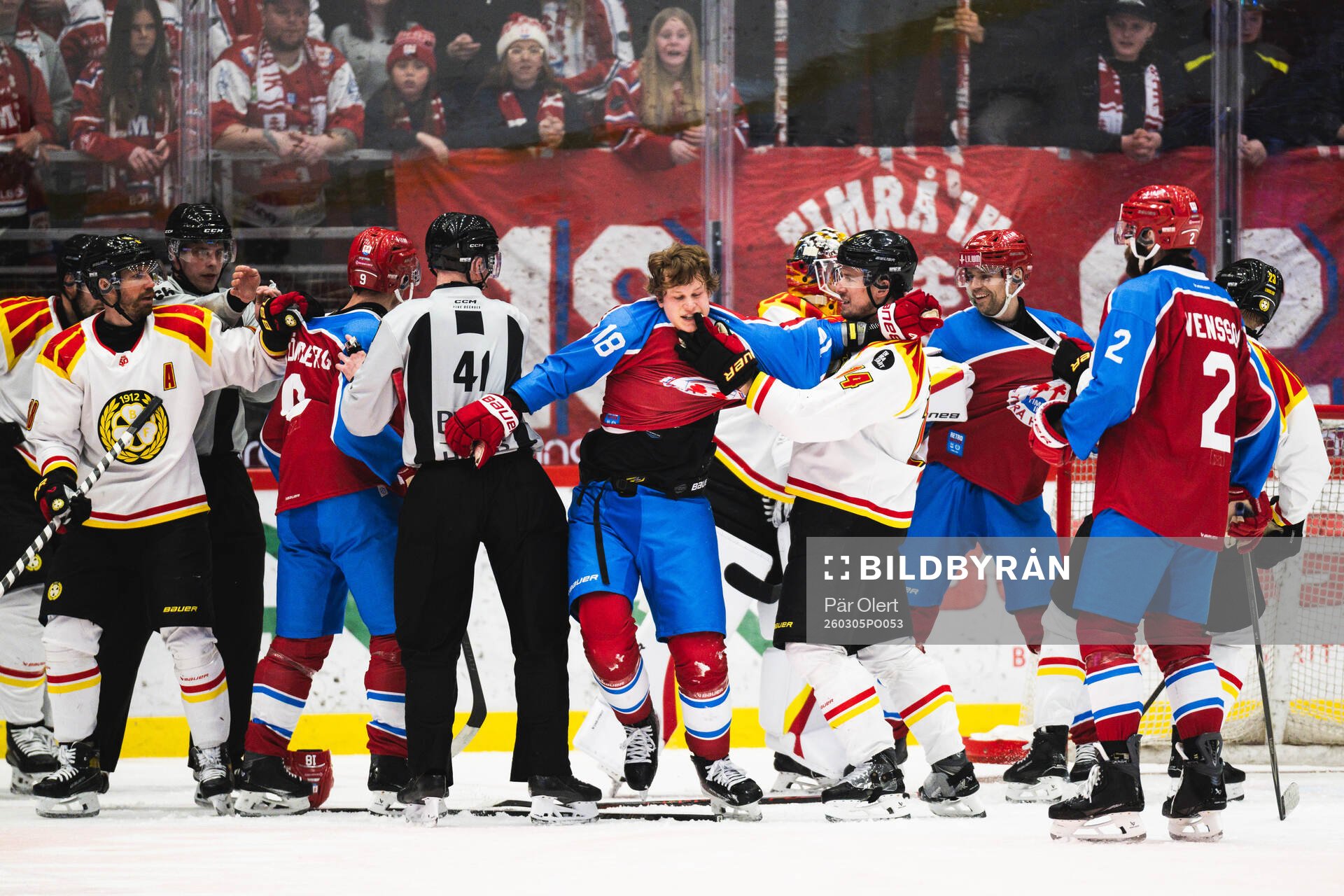Timrås Eddie Genborg och Brynäs Robert Hägg