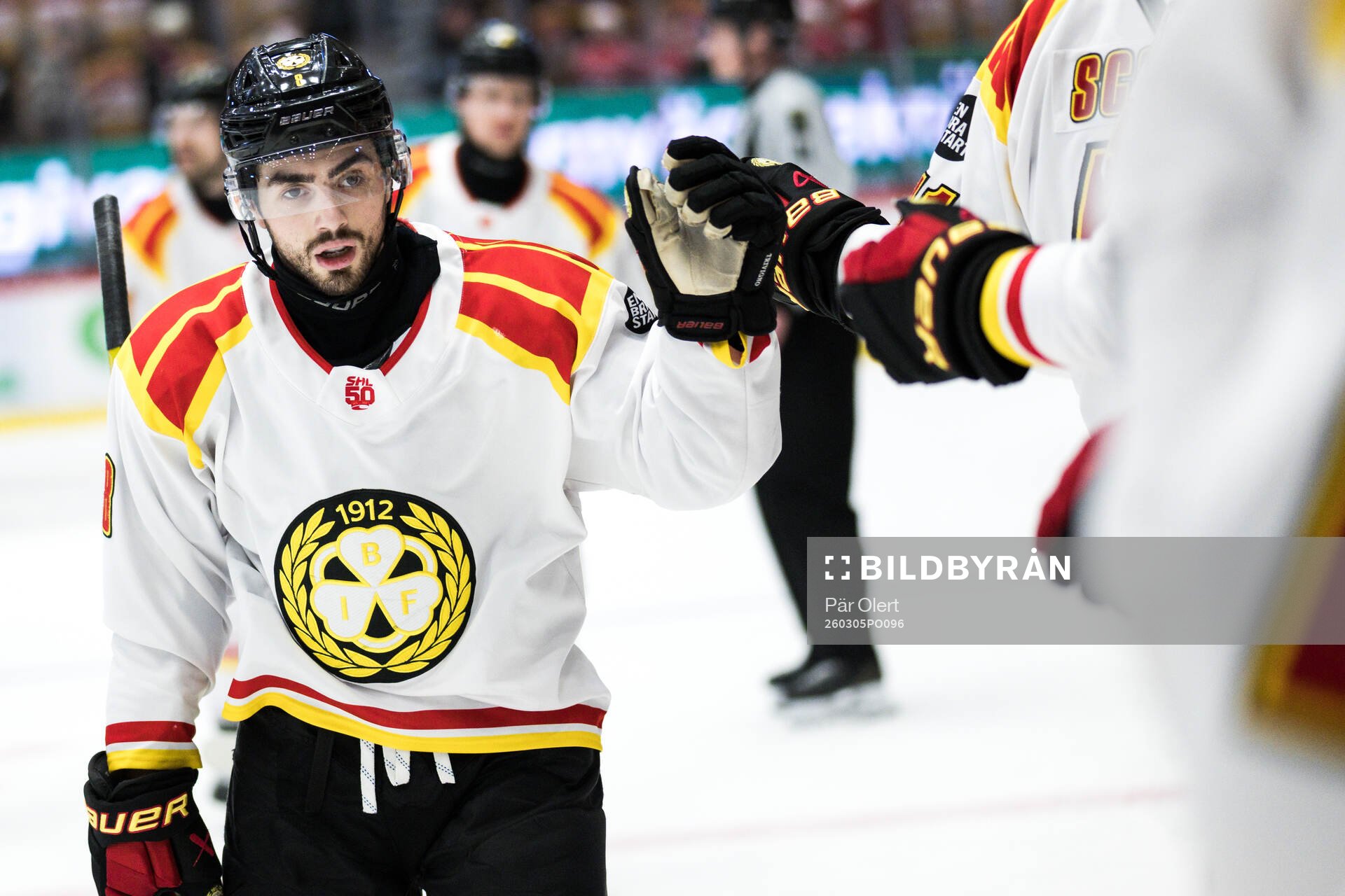 Brynäs Bobby Trivigno jublar