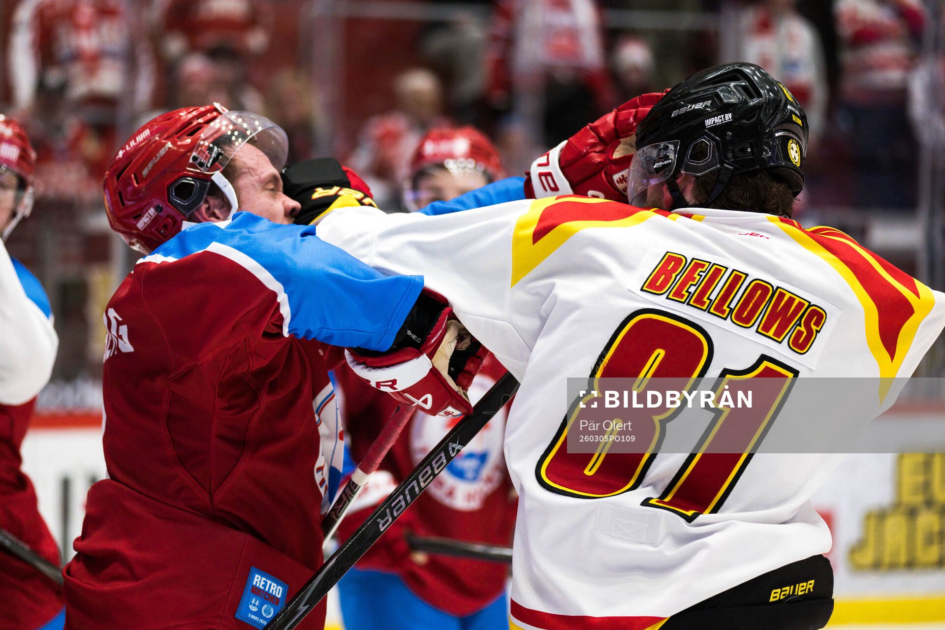 Timrås Didrik Strömberg och Brynäs Kieffer Bellows