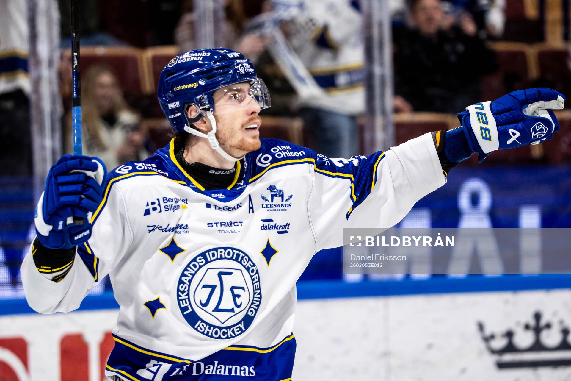 Leksands Peter Cehlarik jublar