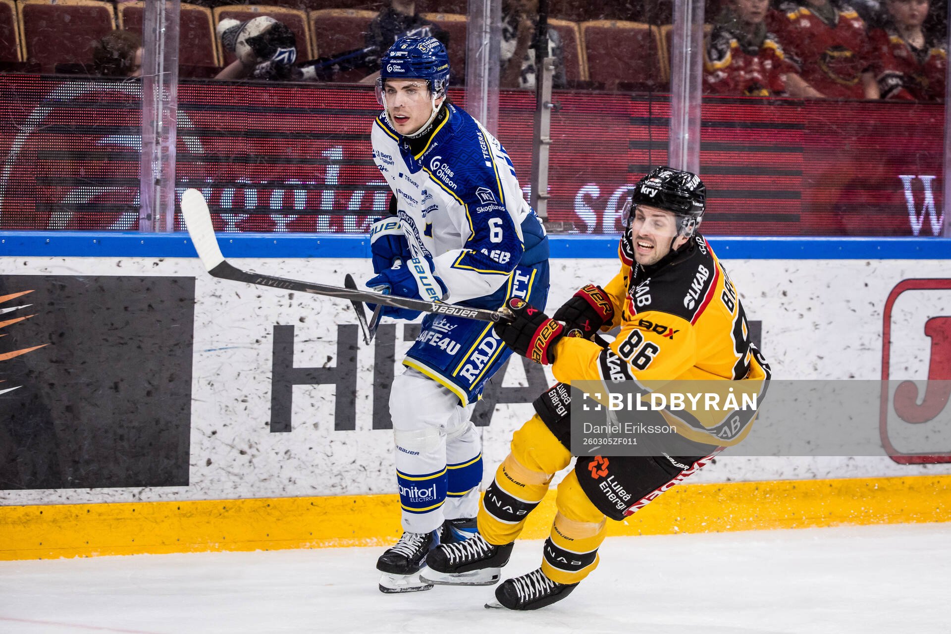 Leksands Alexander Lundqvist och Luleås Mathias Bromé