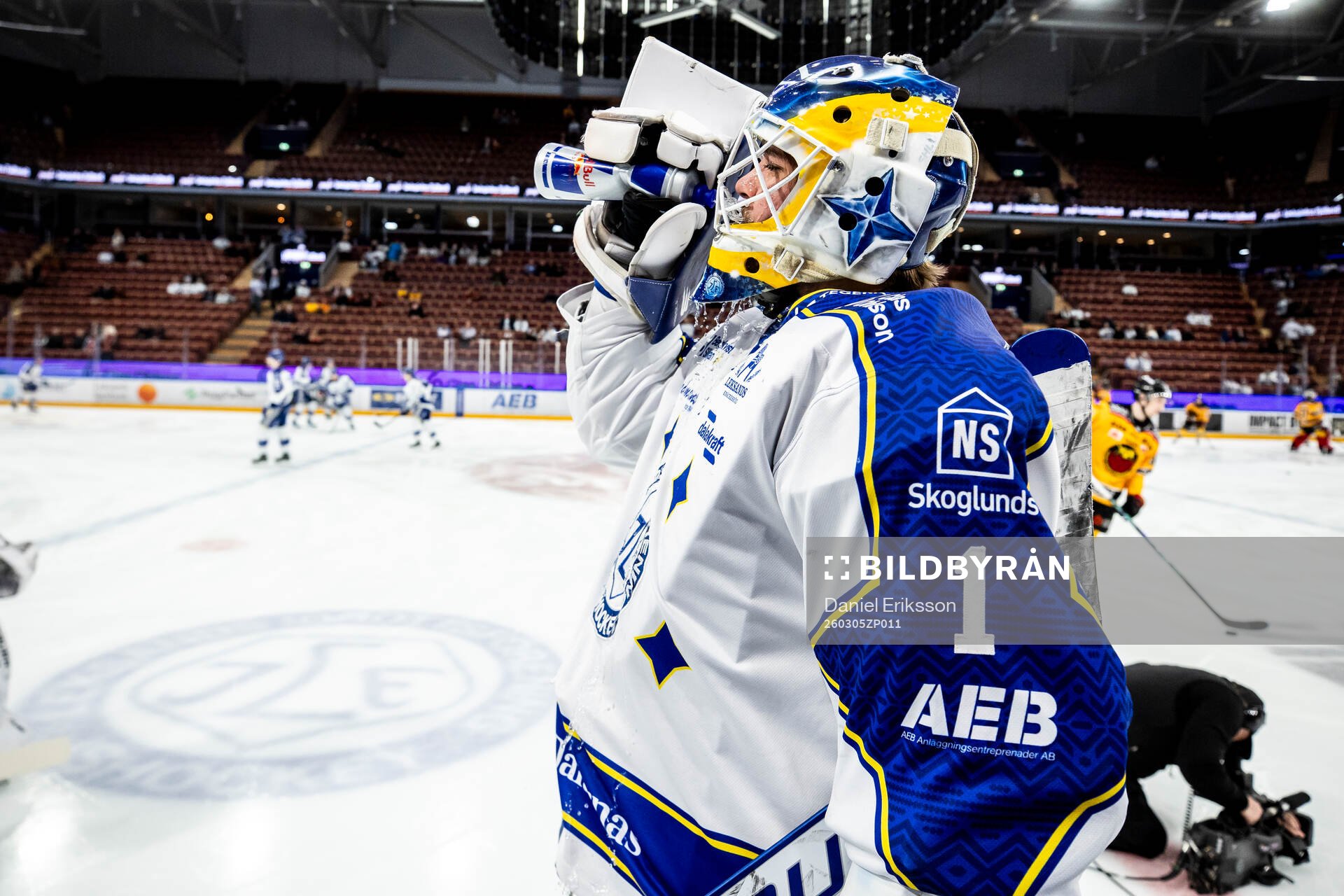 Leksands målvakt Marcus Gidlöf