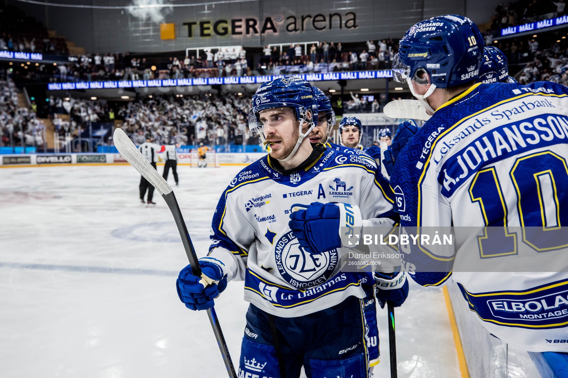 Leksands Matt Caito jublar